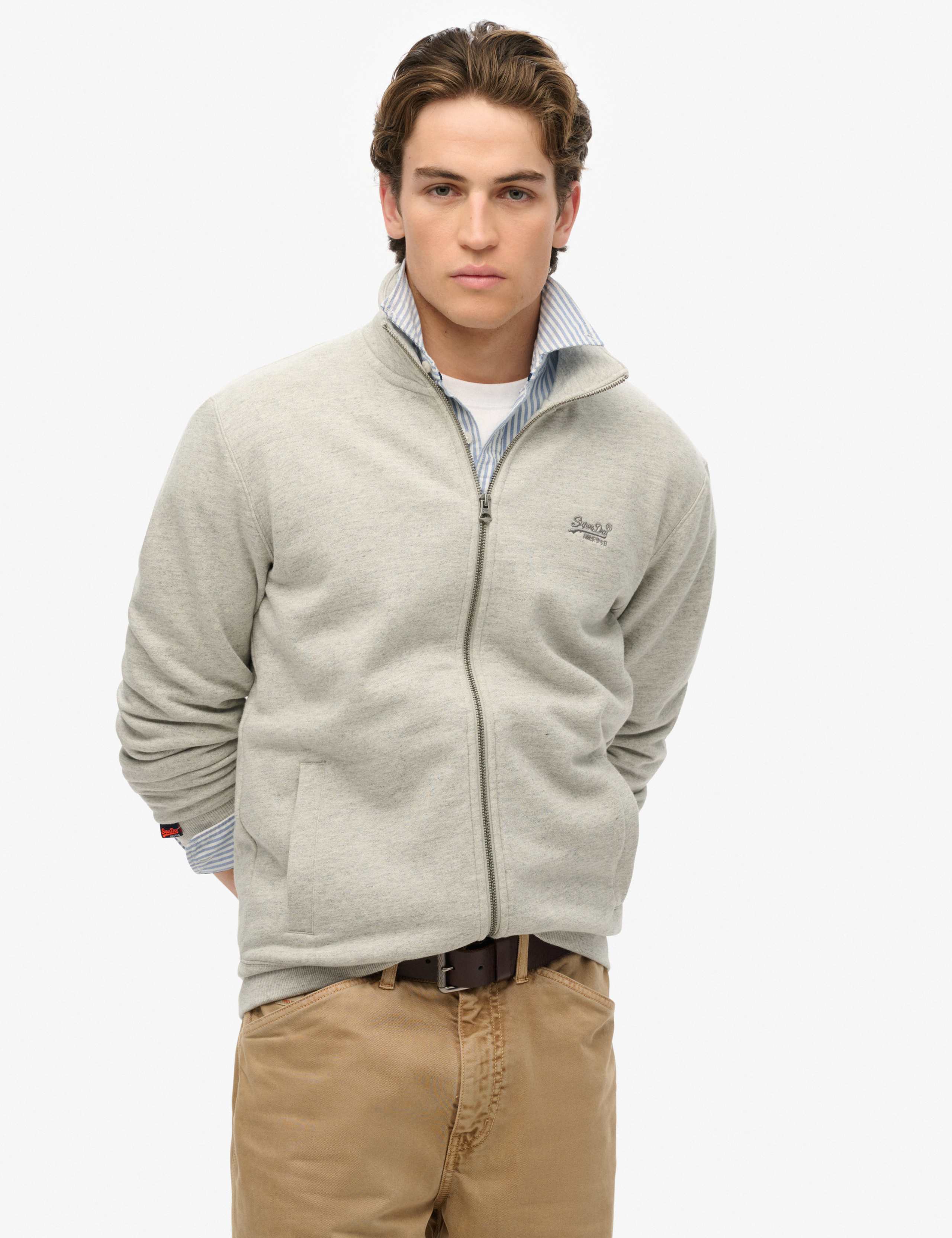 Cotton Rich Essential Logo Zip Up Track Top 4 of 5
