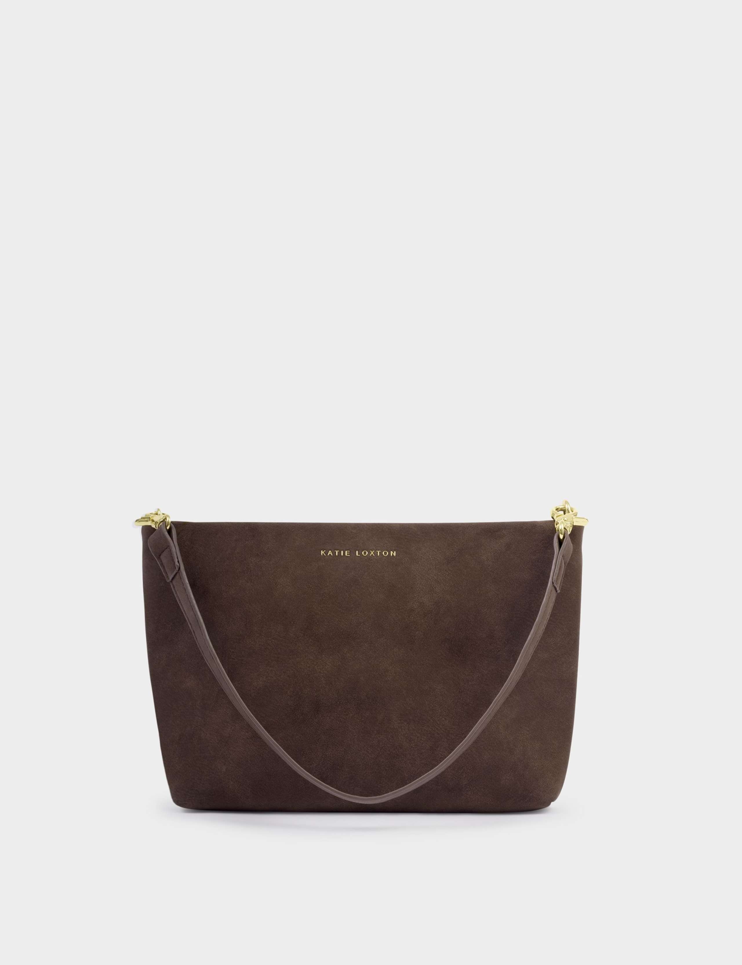 Faux Suede Wristlet Clutch Shoulder Bag 3 of 7