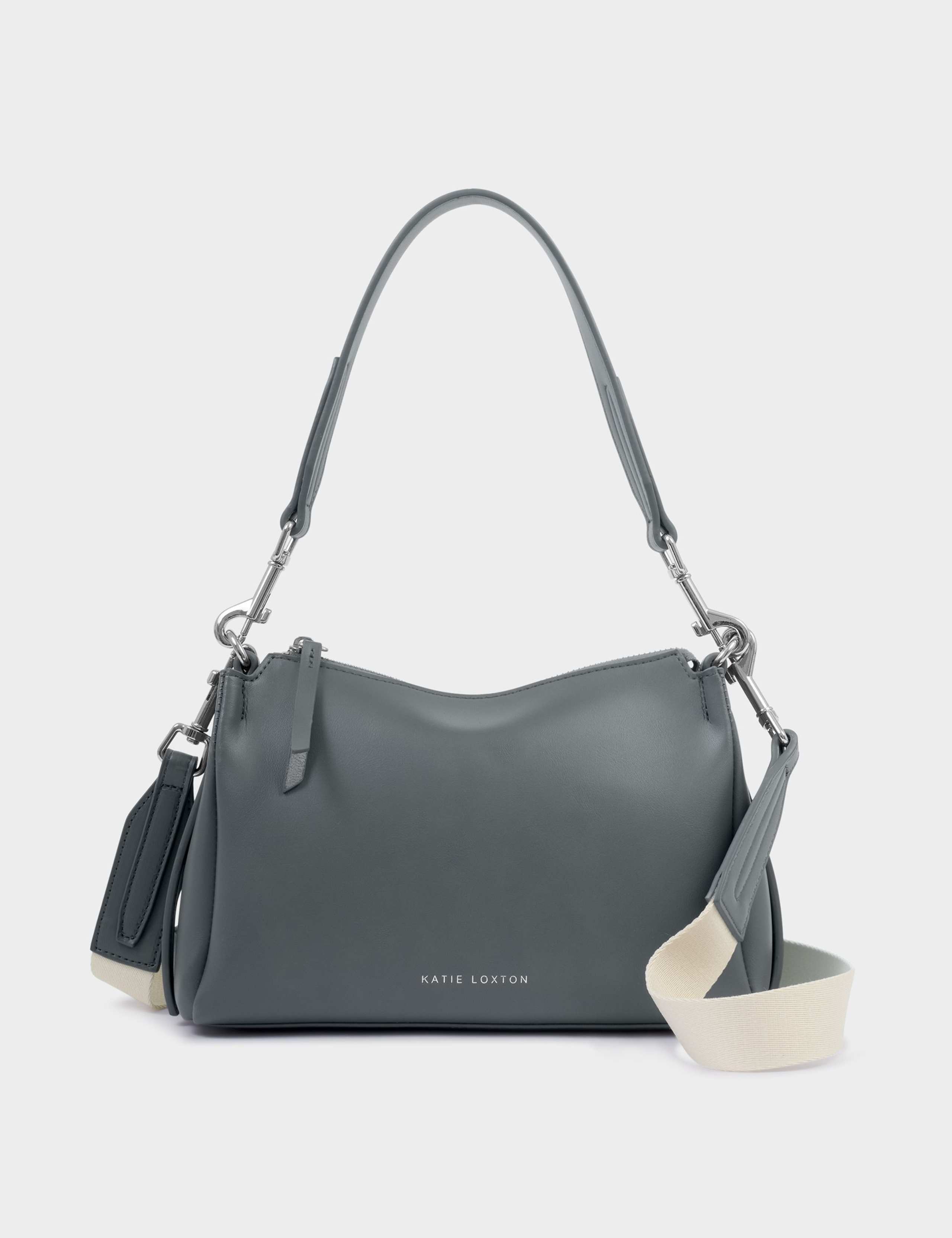 Faux Leather Top Handle Cross Body Bag 2 of 6