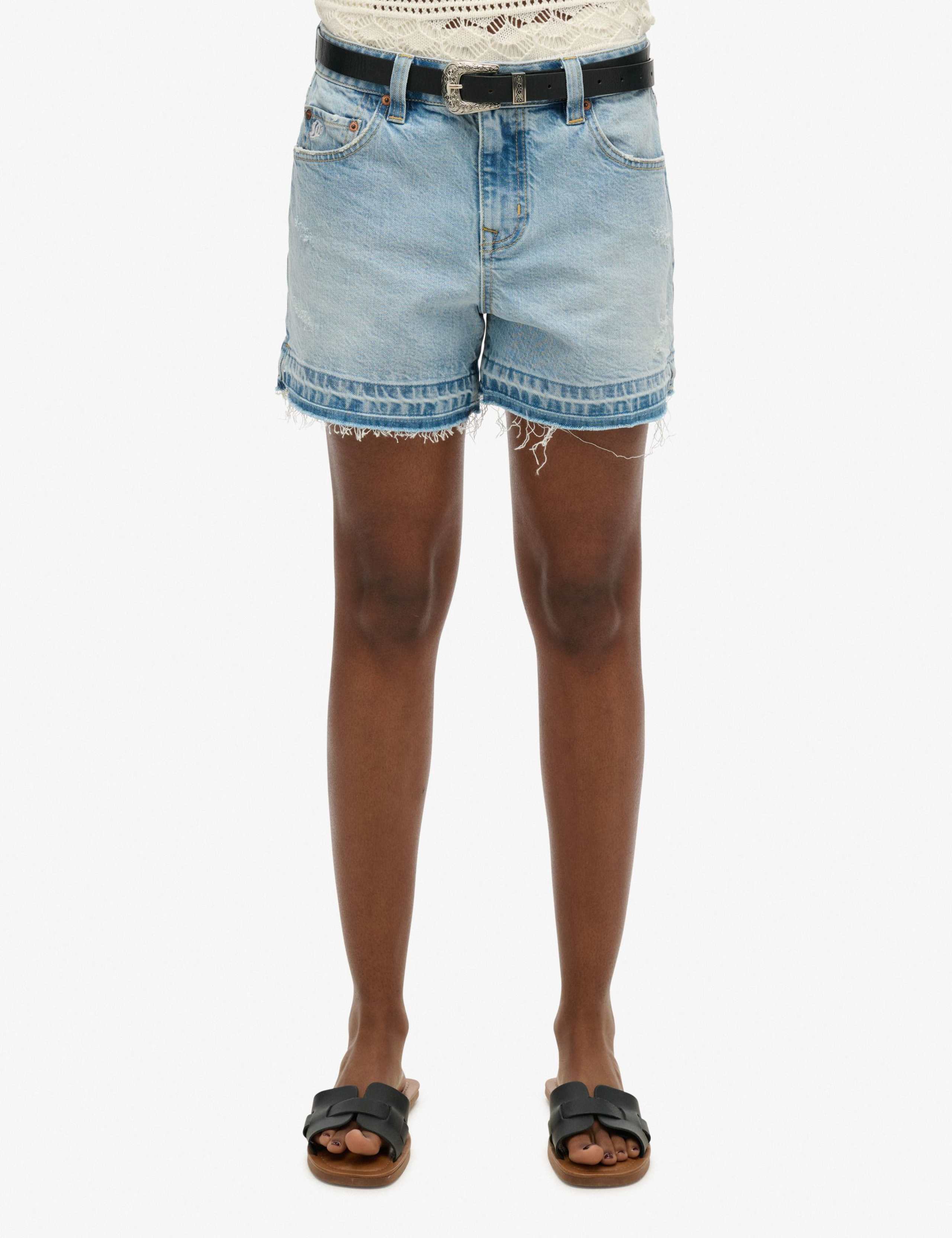 Denim Cut Off Shorts 1 of 5
