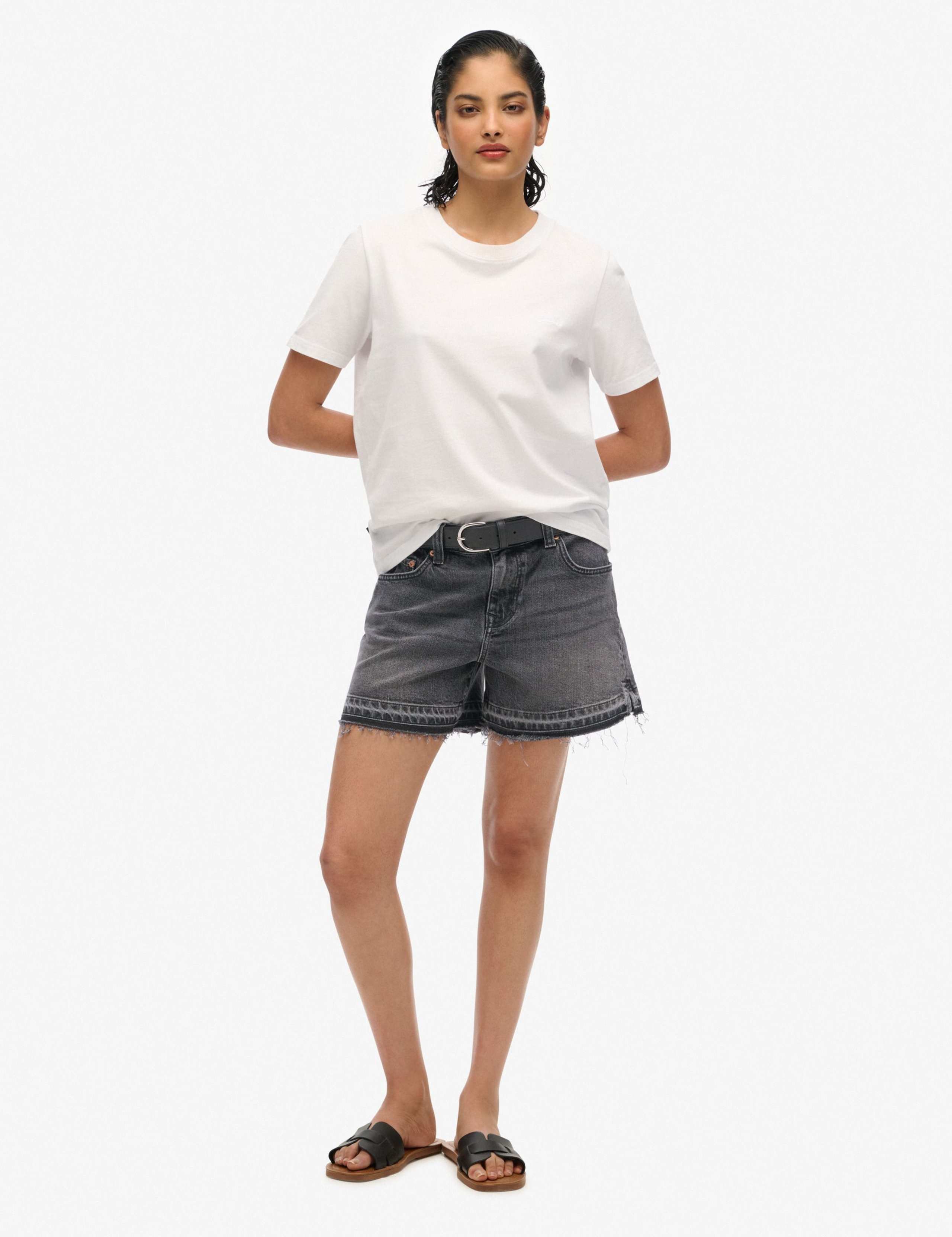 Denim Cut Off Shorts 4 of 6