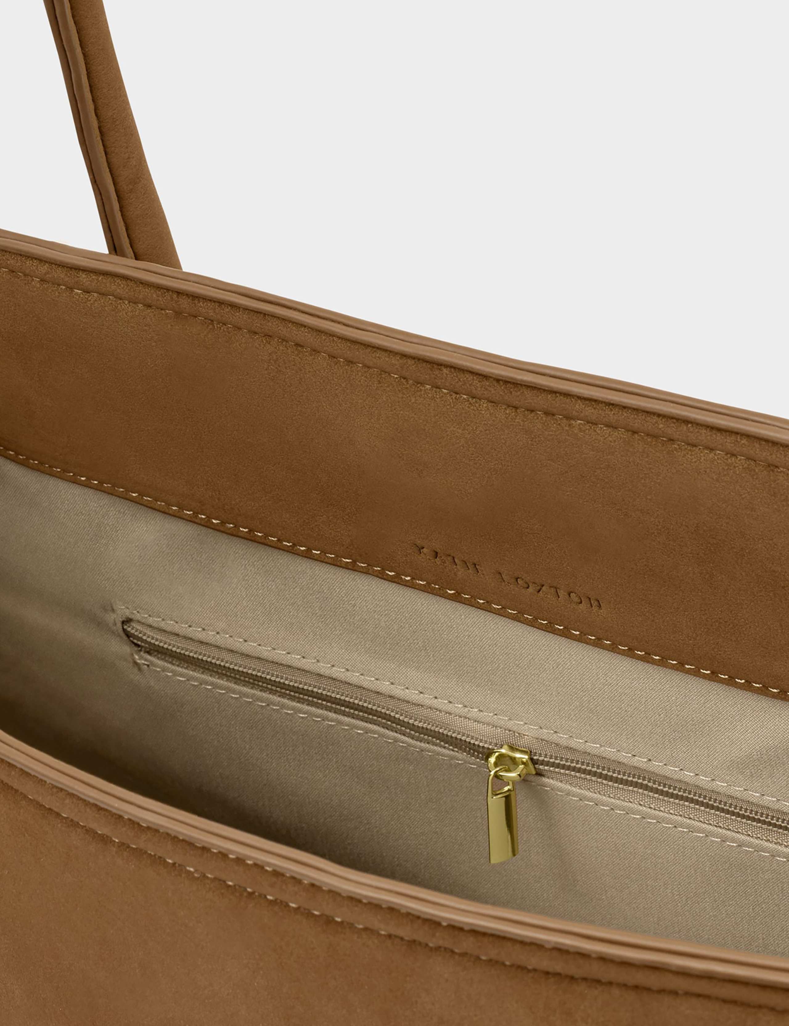 Suedette Shoulder Tote Bag 4 of 6