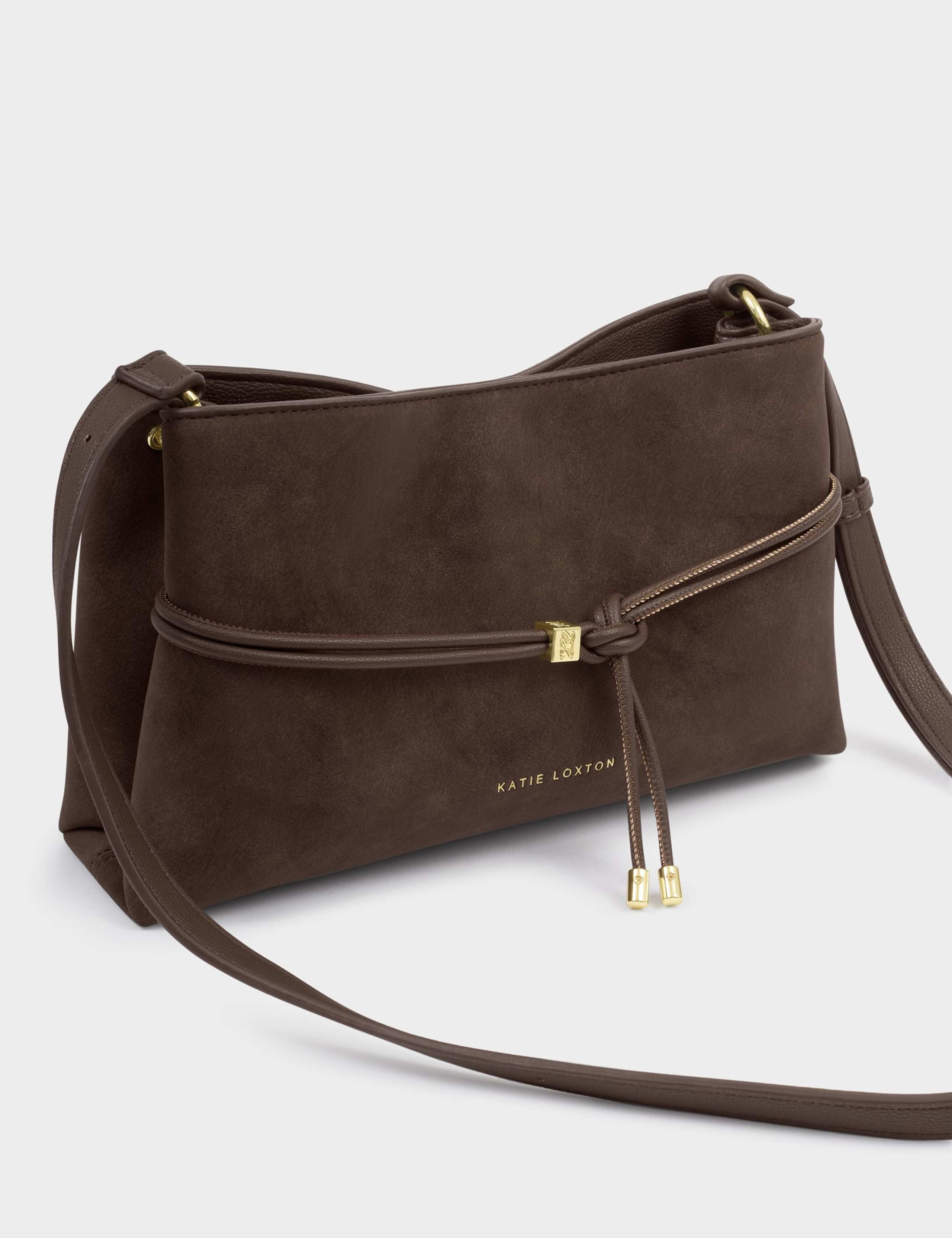 Faux Suede Shoulder Cross Body Bag 4 of 6