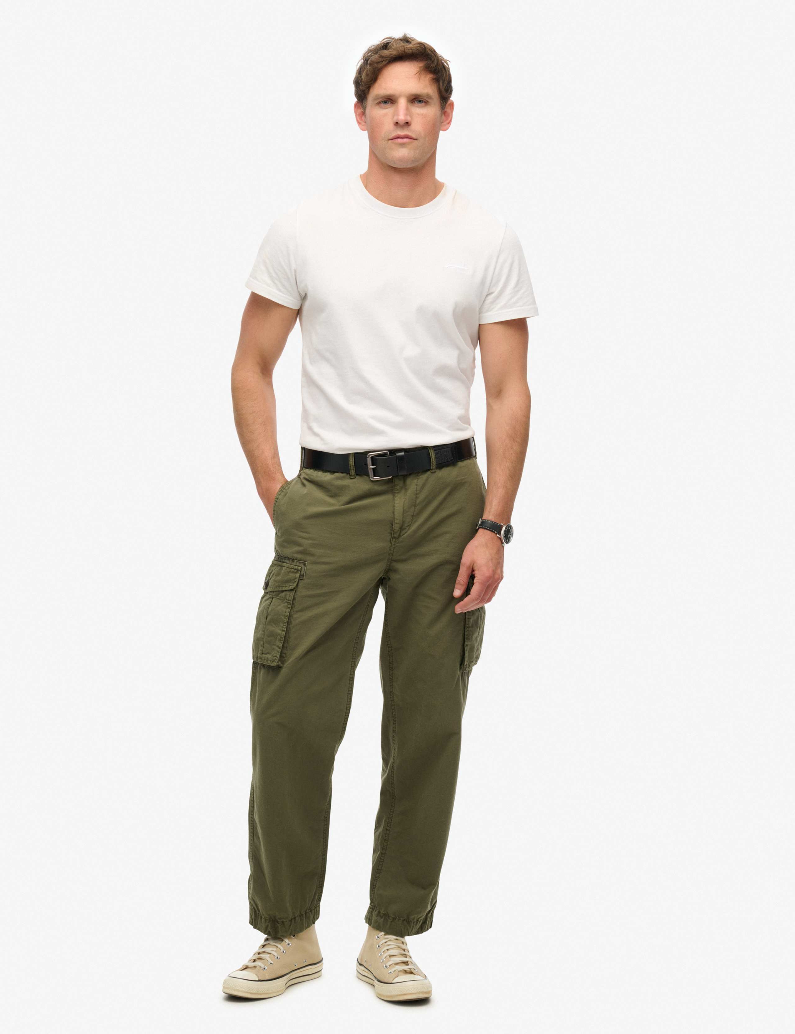Regular Fit Pure Cotton Cargo Trousers 3 of 5