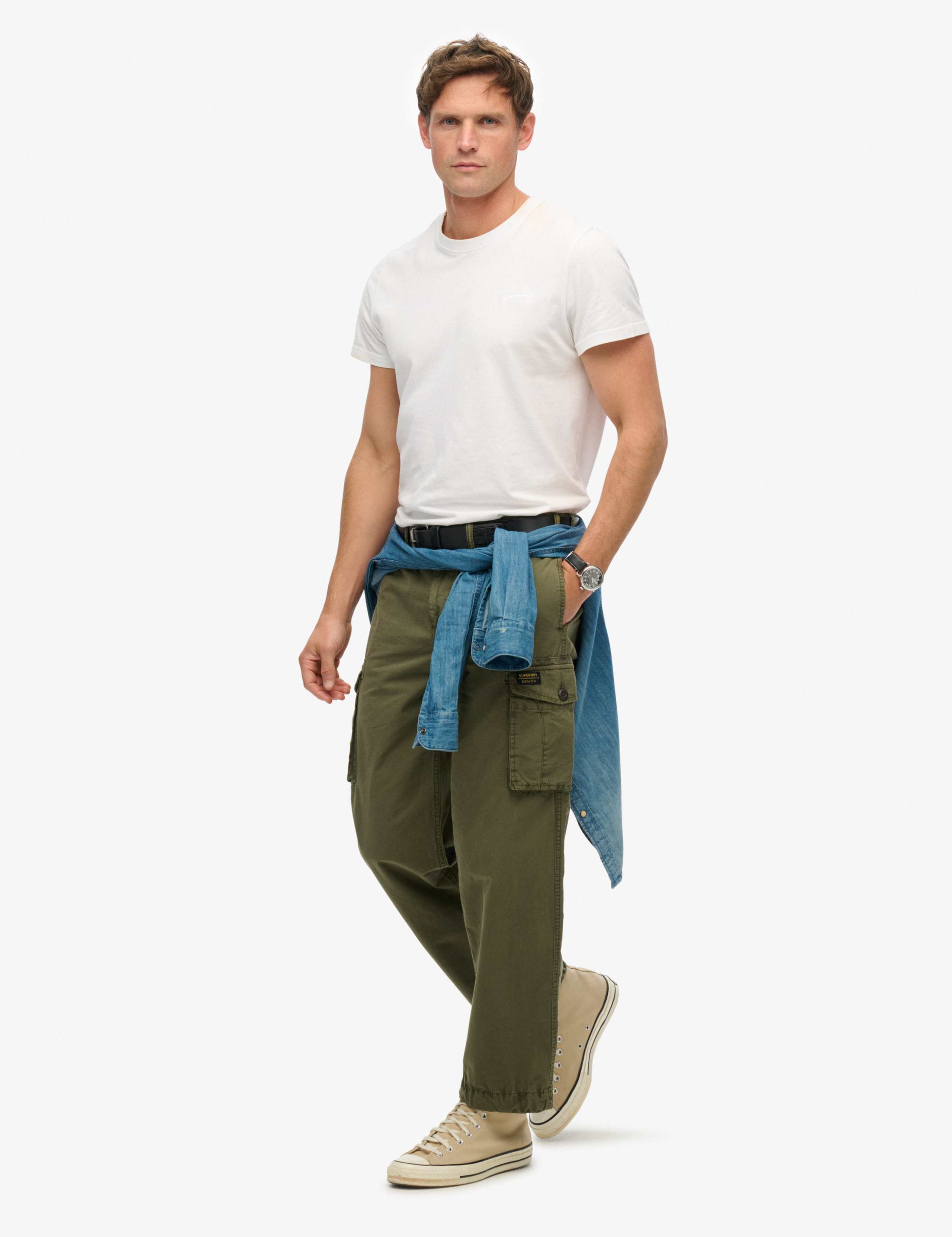 Regular Fit Pure Cotton Cargo Trousers 5 of 5