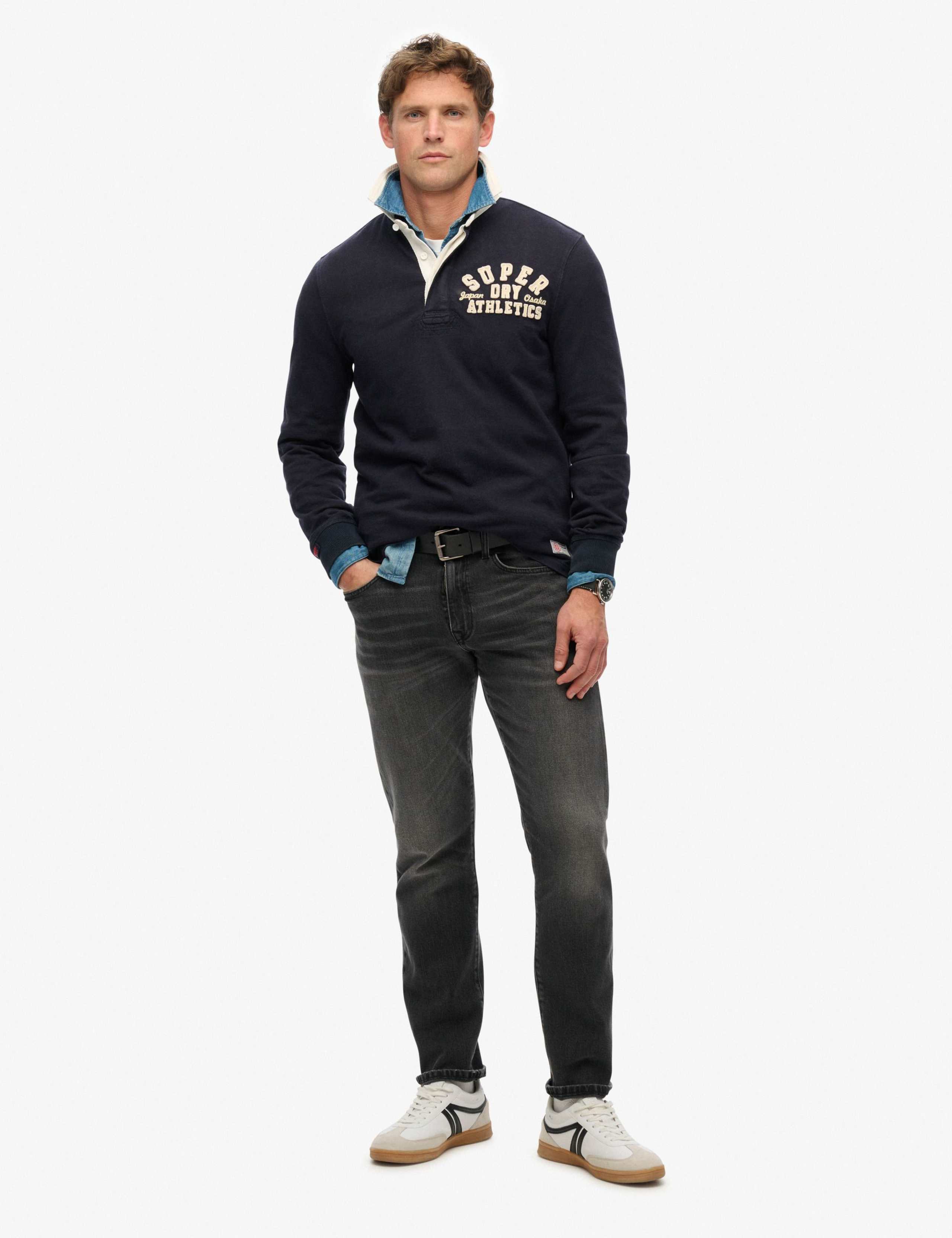 Pure Cotton Long Sleeve Rugby Top 3 of 4