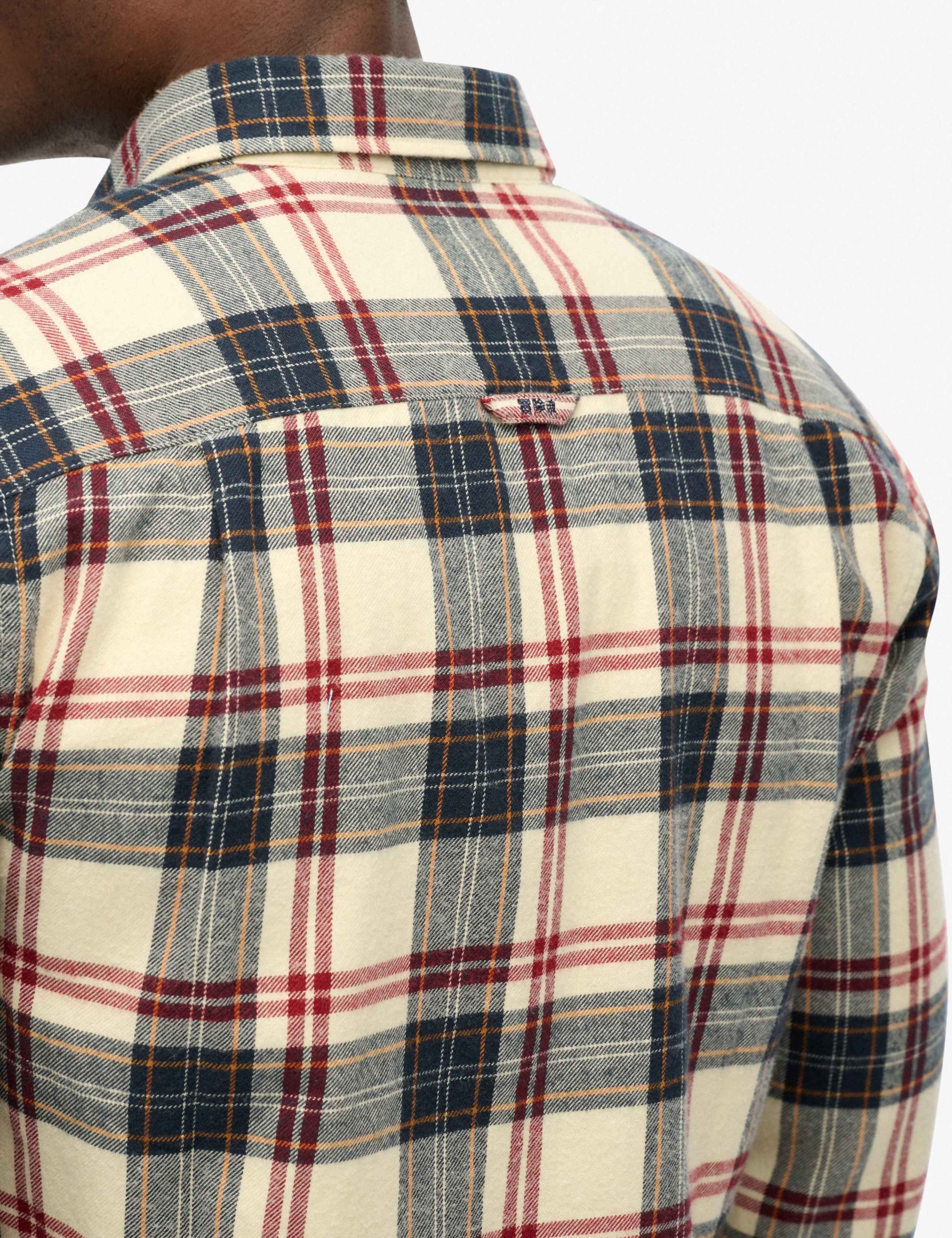 Regular Fit Pure Cotton Checked Flannel Shirt 2 of 4