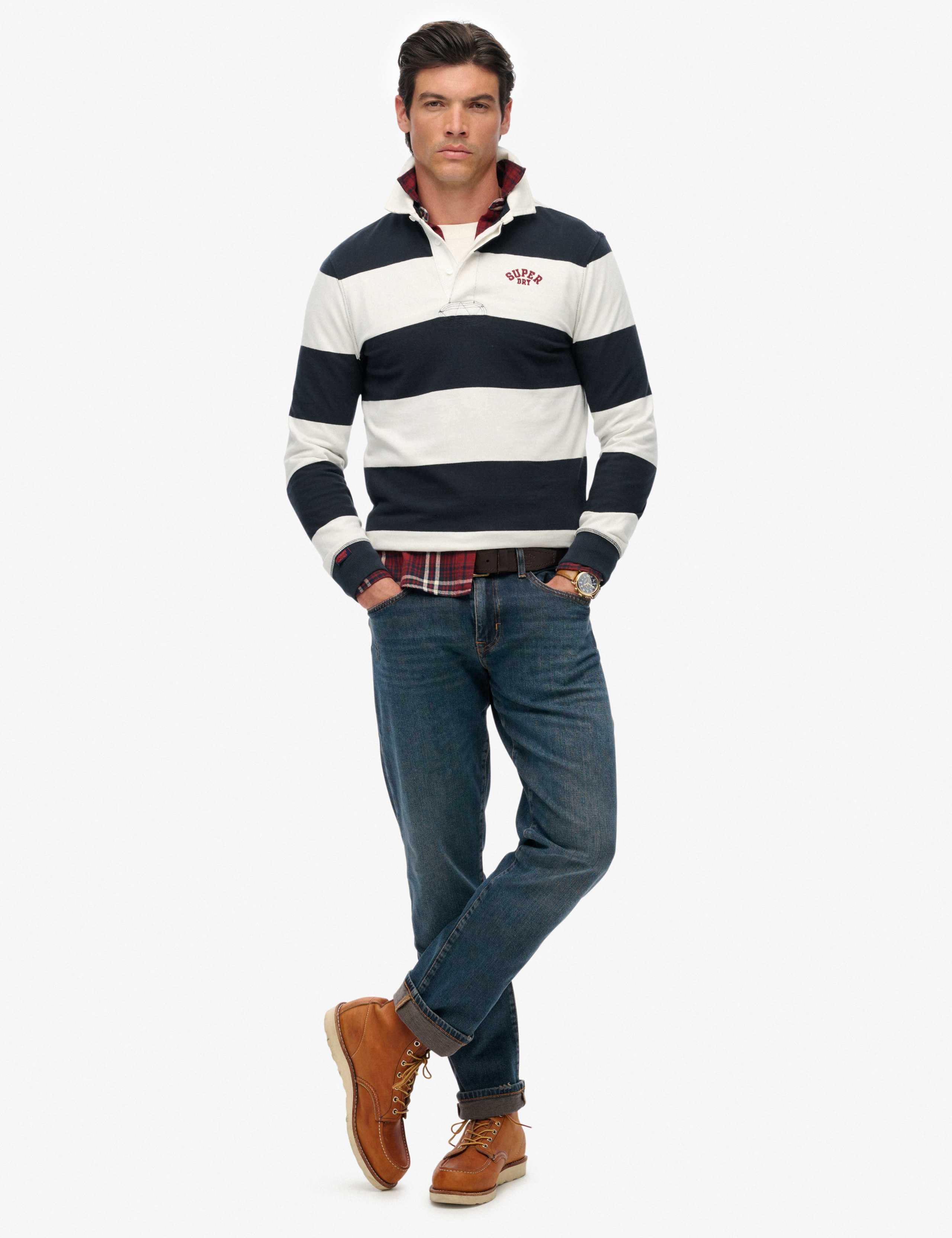 Pure Cotton Striped Long Sleeve Rugby Top 6 of 7