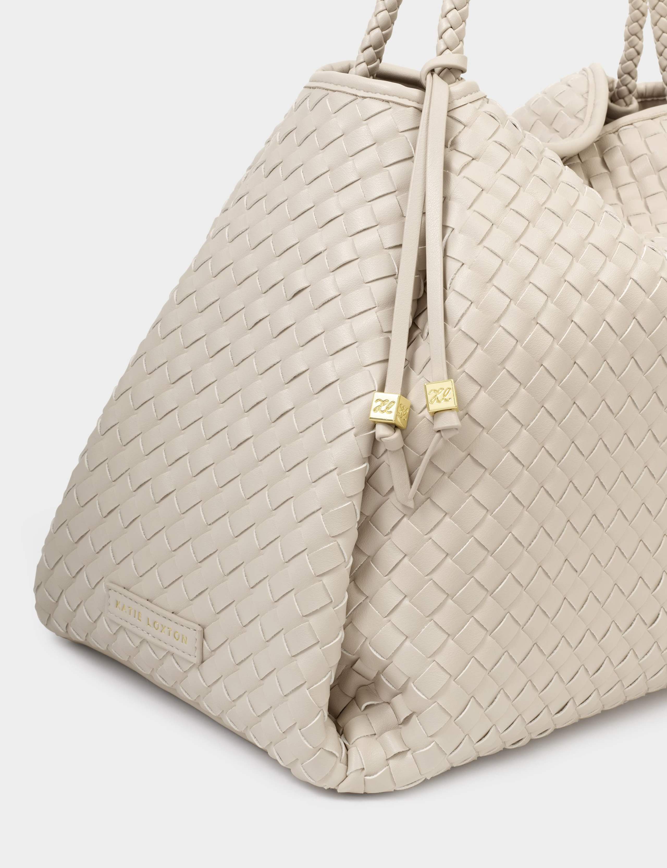 Faux Leather Hand Woven Large Shoulder Bag 5 of 6