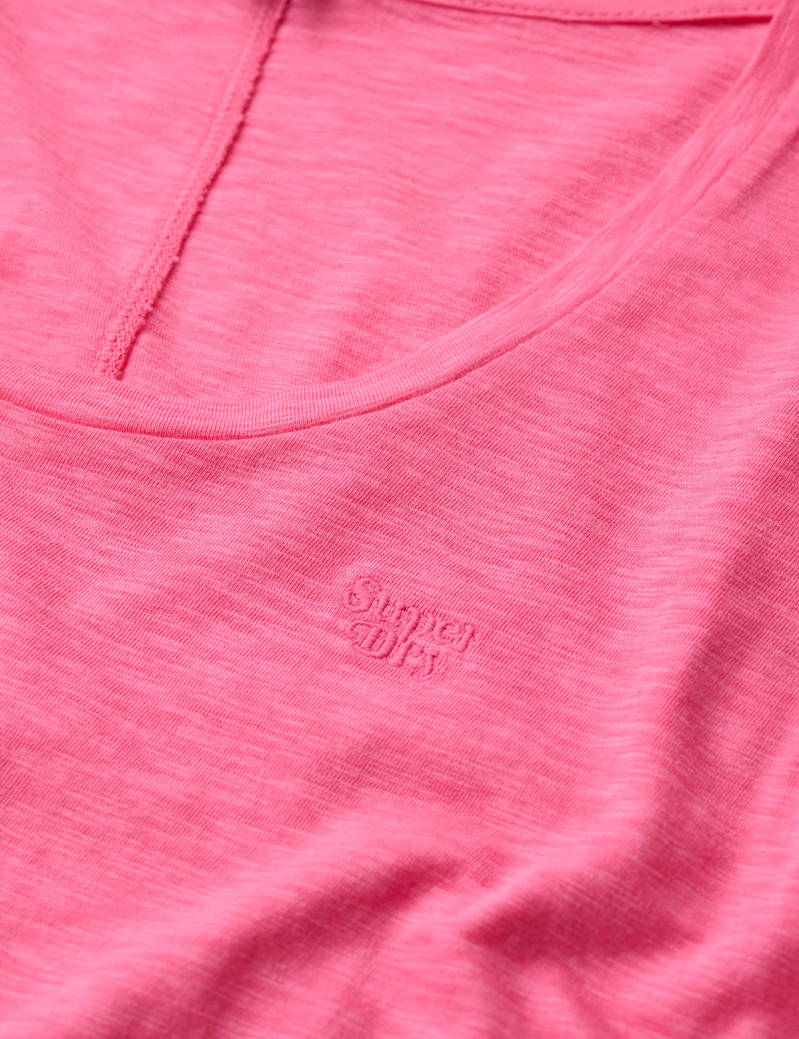 Cotton Rich Embroidered Scoop Neck T-Shirt 6 of 6