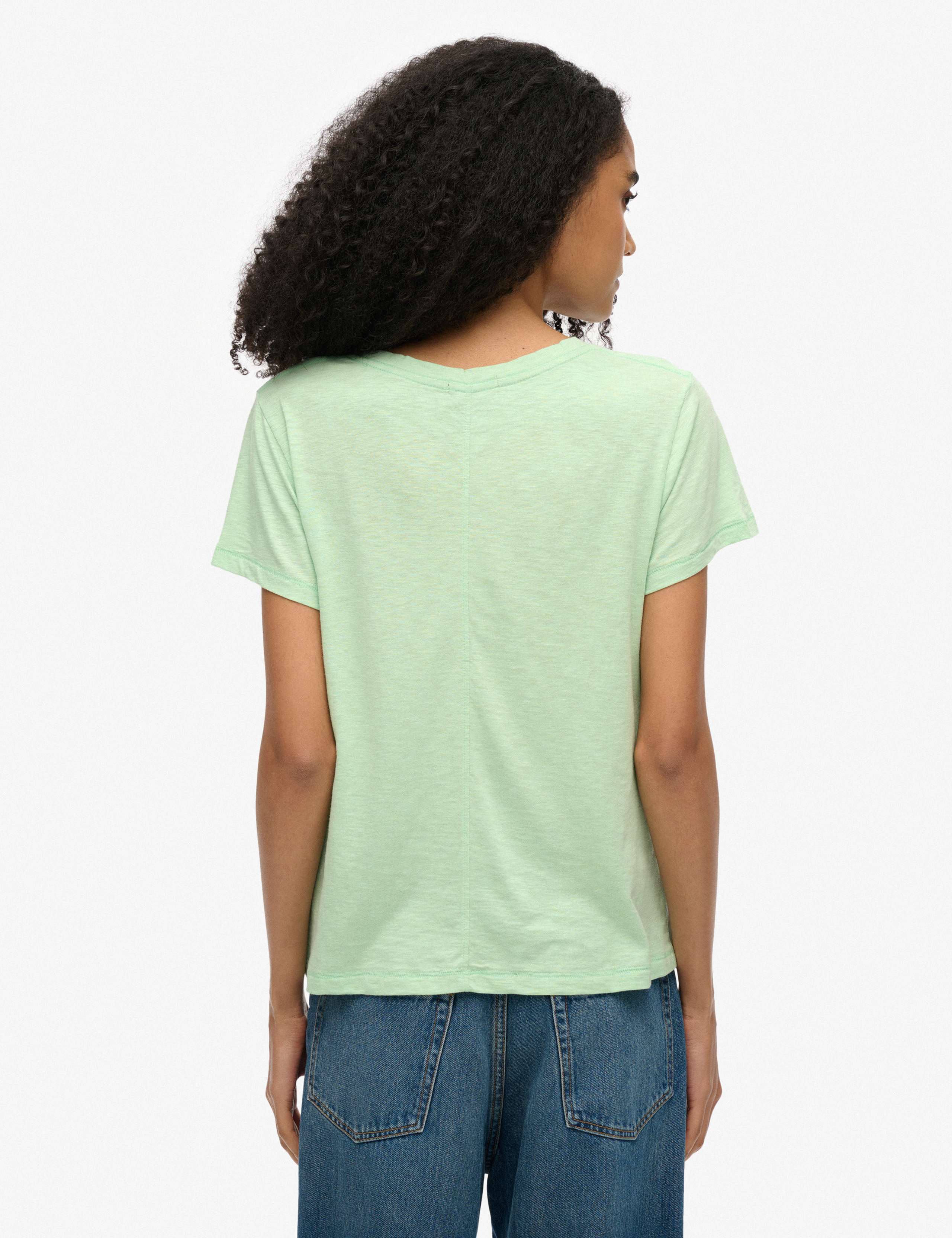 Cotton Rich Embroidered Scoop Neck T-Shirt 3 of 6