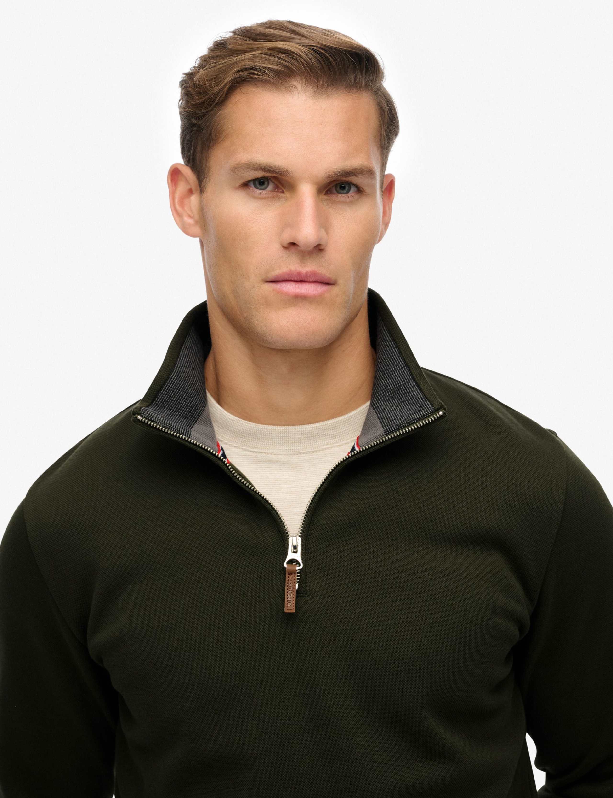 Cotton Rich Half Zip Sweatshirt 2 of 6