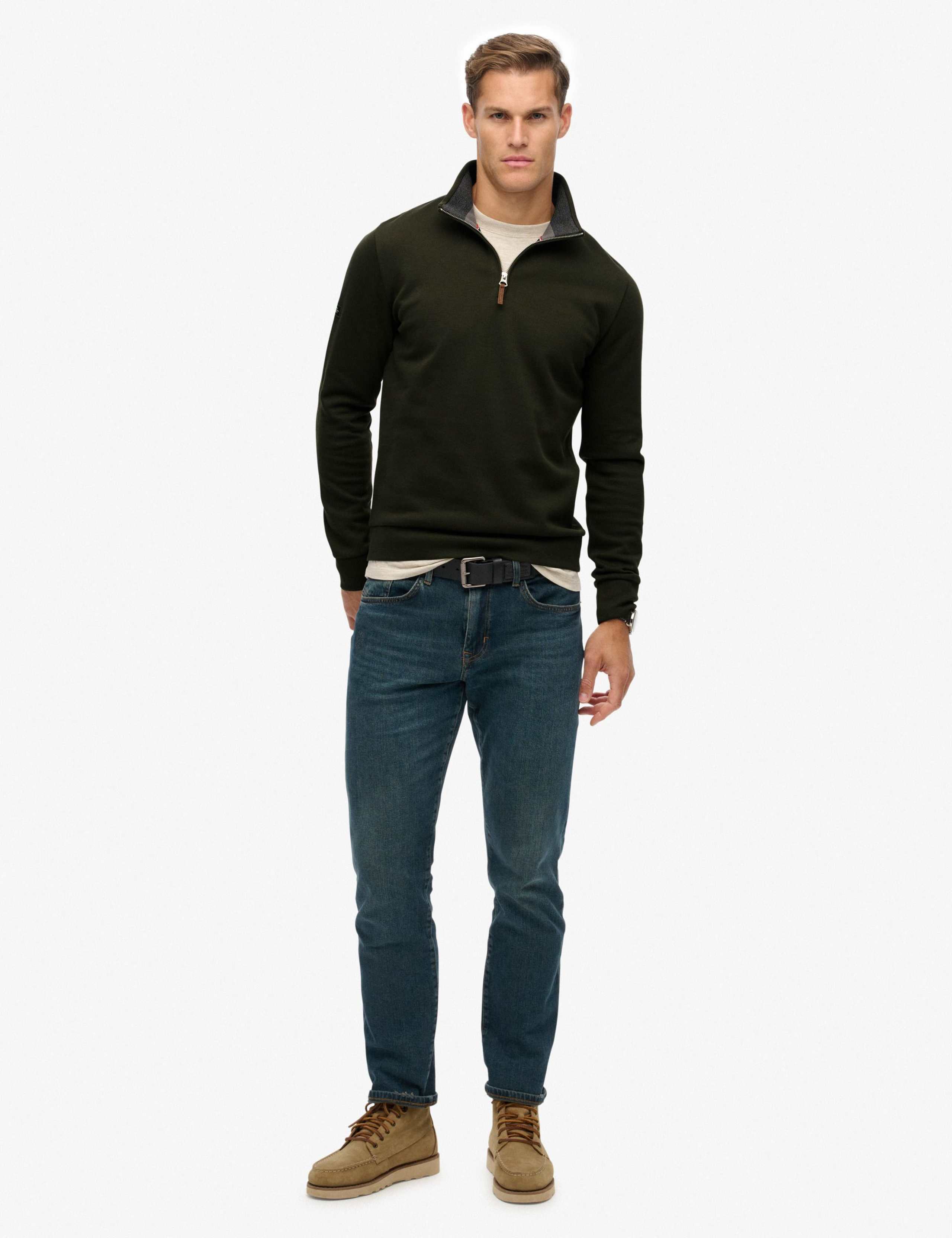 Cotton Rich Half Zip Sweatshirt 3 of 6