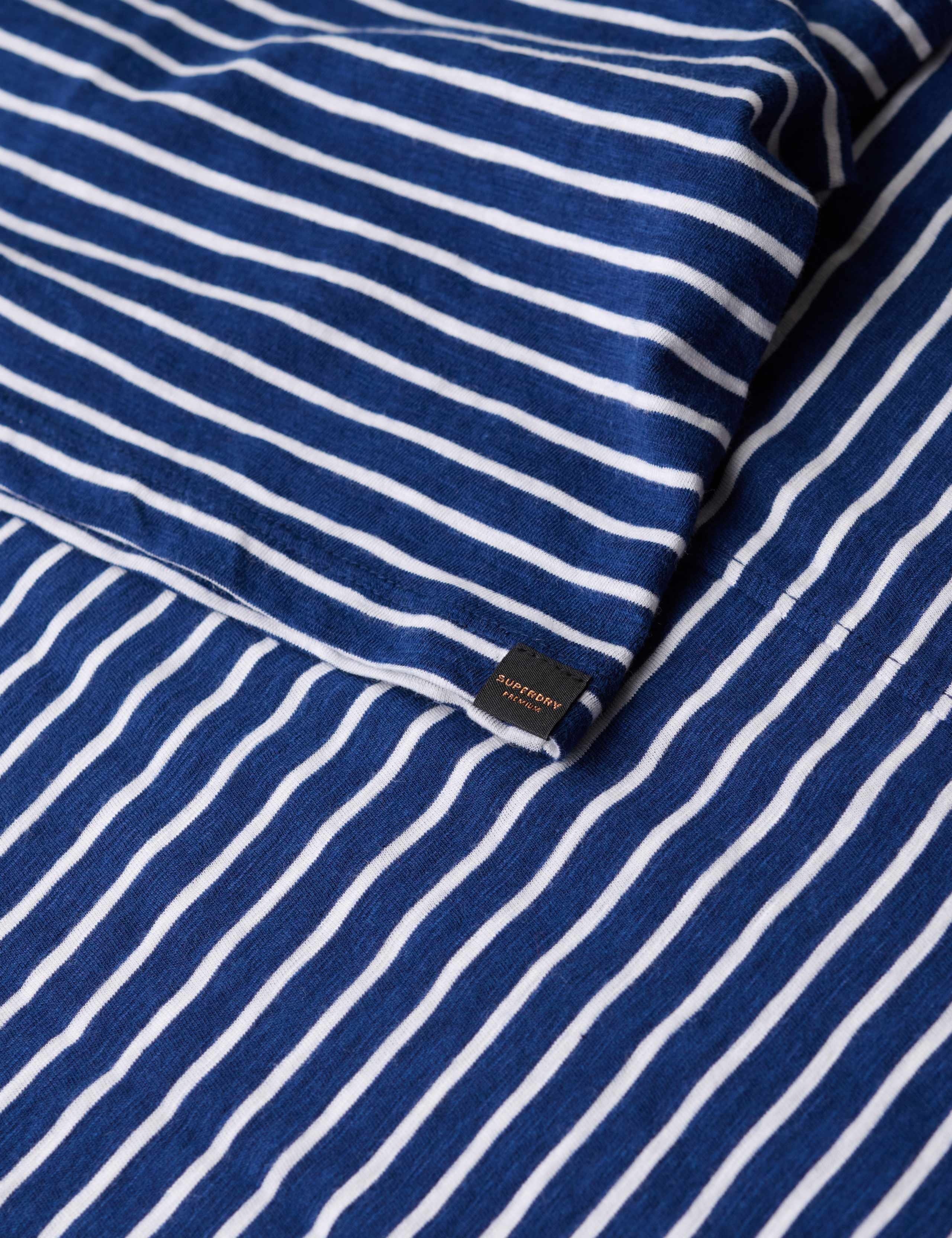 Cotton Rich Striped Scoop Neck T-Shirt 6 of 6