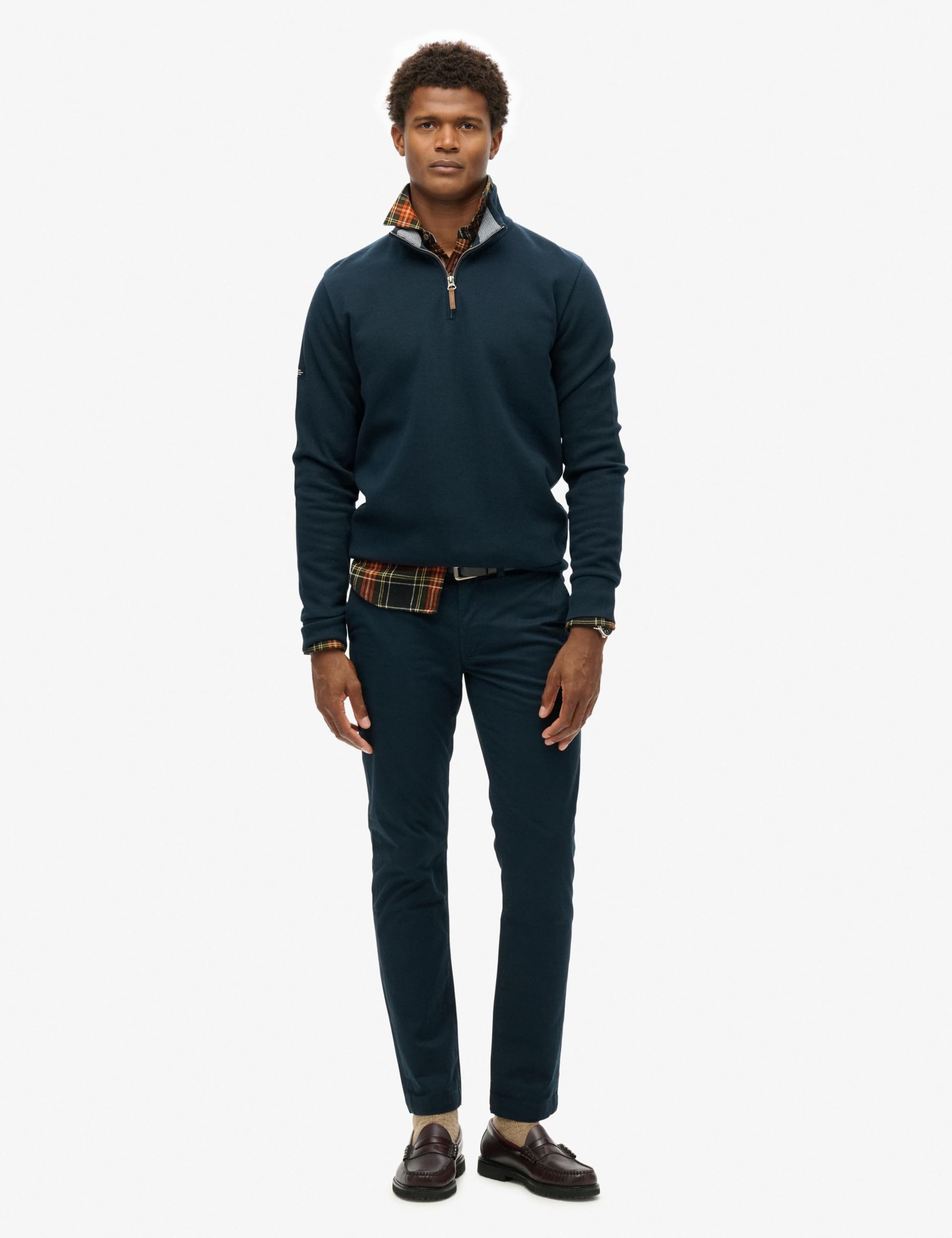 Cotton Rich Half Zip Sweatshirt 2 of 4