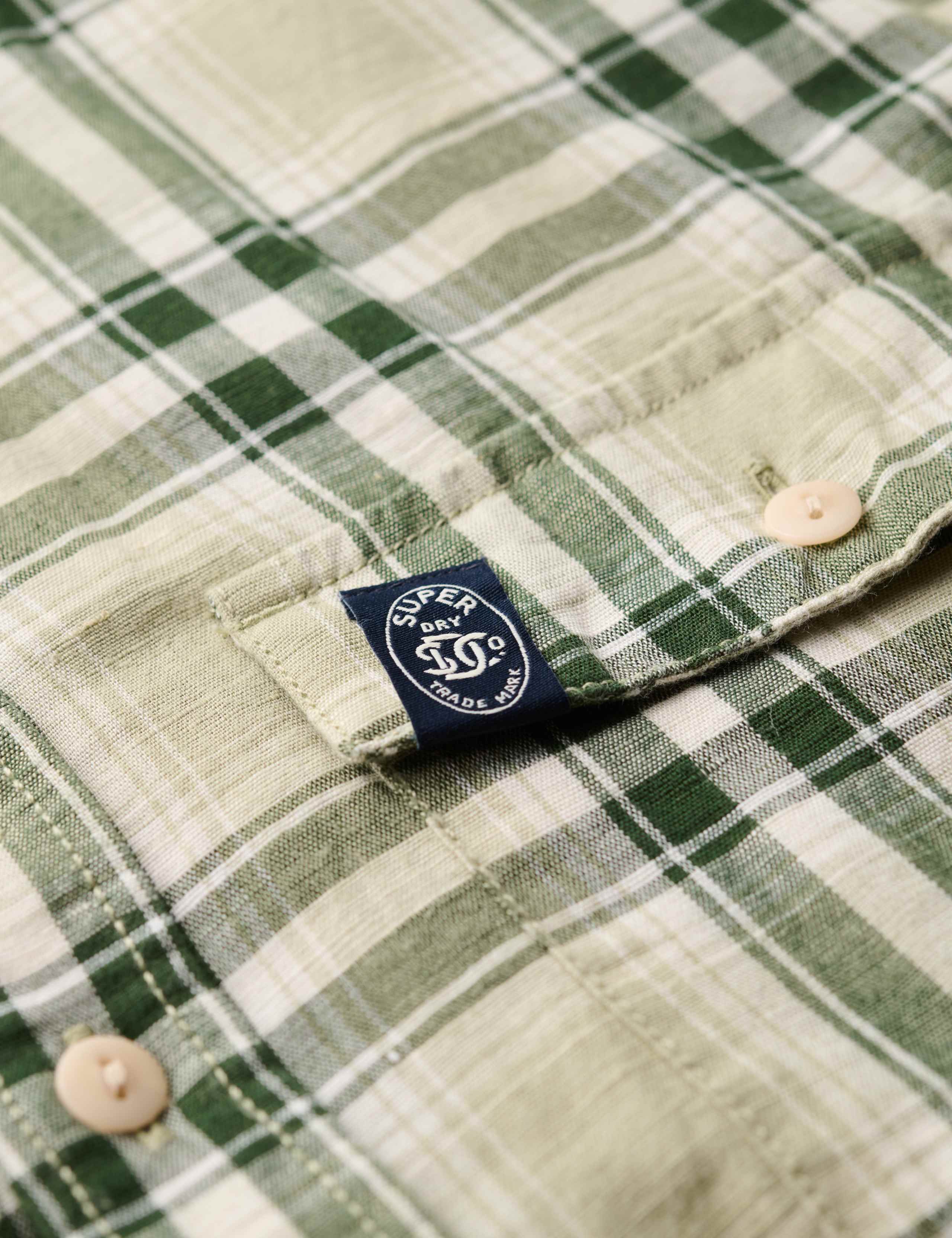 Cotton Linen Blend Check Shirt 6 of 6