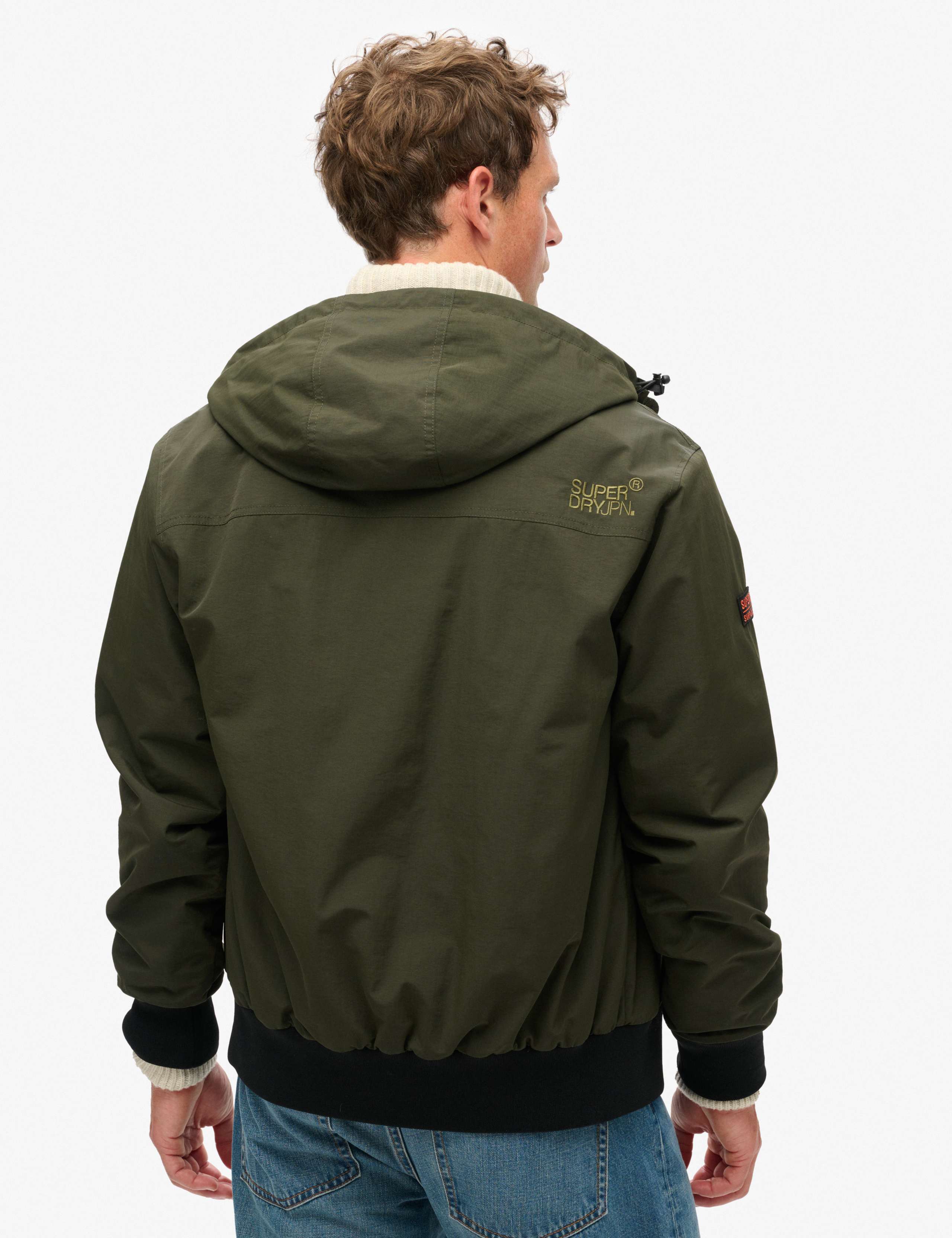 Relaxed Fit Surplus Hooded Bomber Jacket 3 of 7