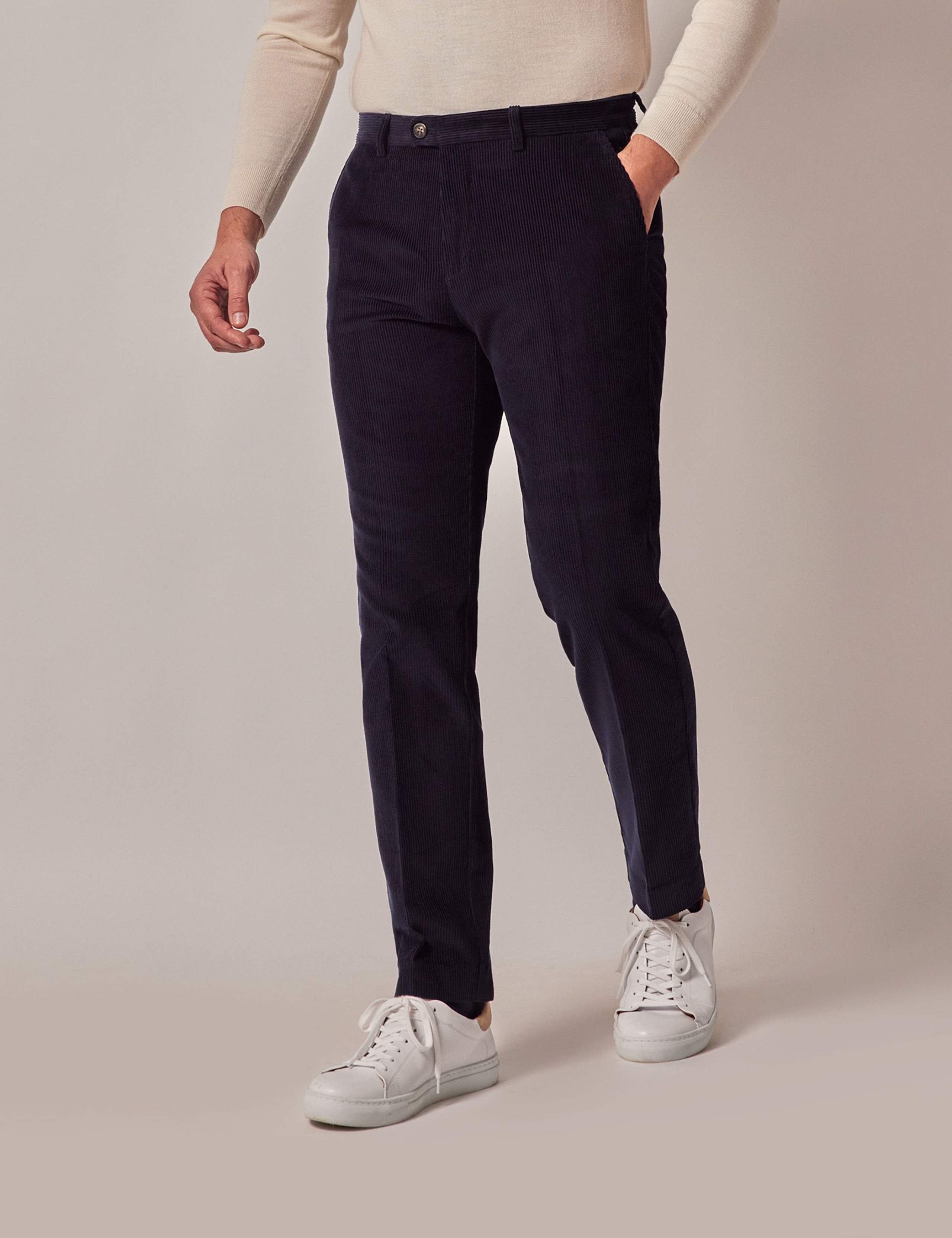 Regular Fit Pure Cotton Corduroy Chinos 1 of 2