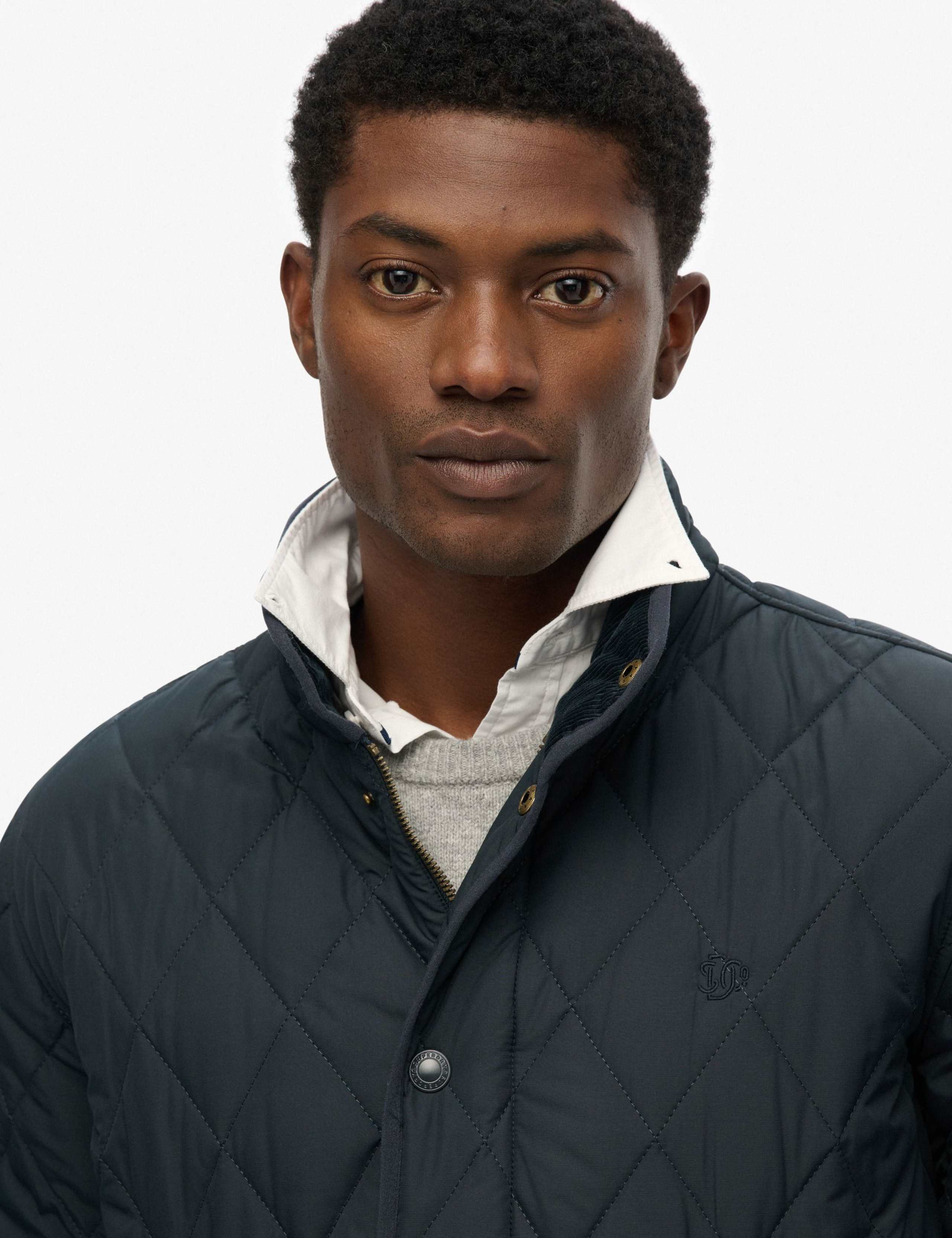 Slim Fit Quilted Funnel Neck Estate Jacket 8 of 9