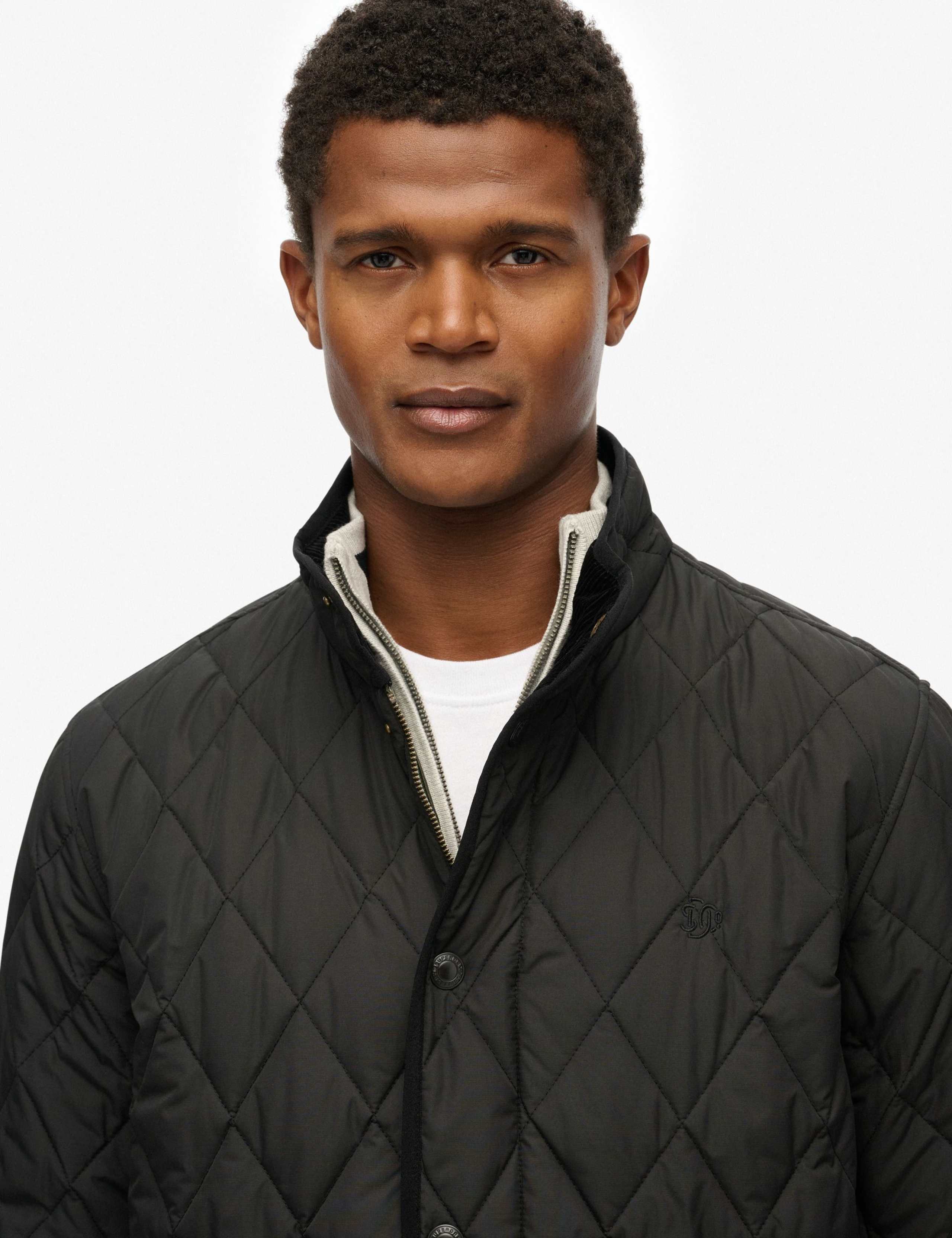 Slim Fit Quilted Funnel Neck Estate Jacket 3 of 4