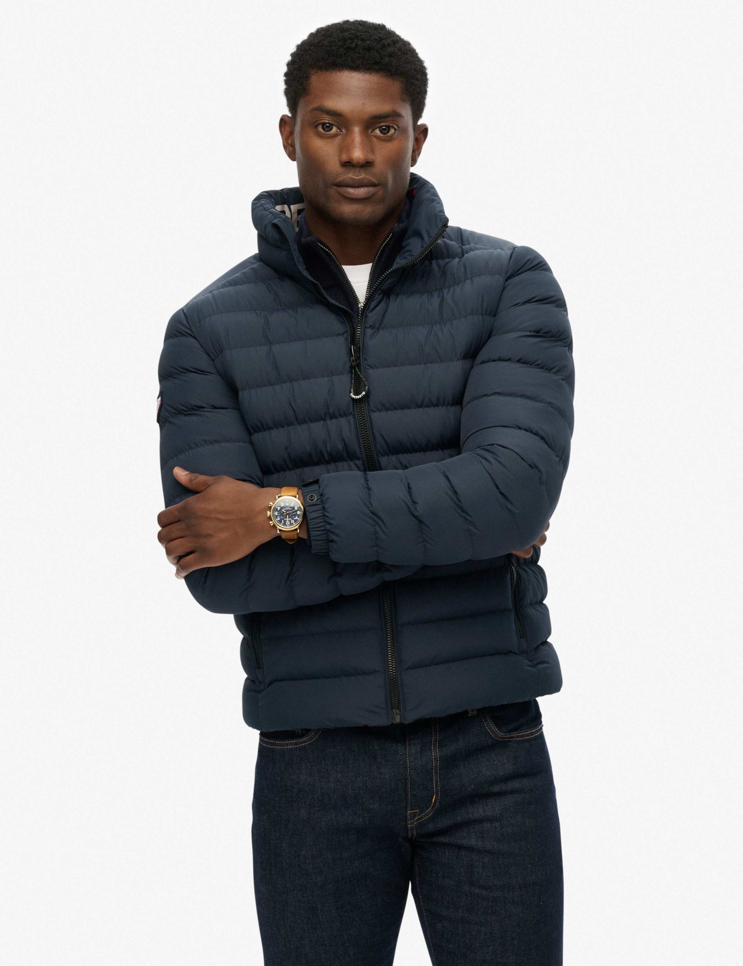 Funnel Neck Quilted Puffer Jacket 2 of 4