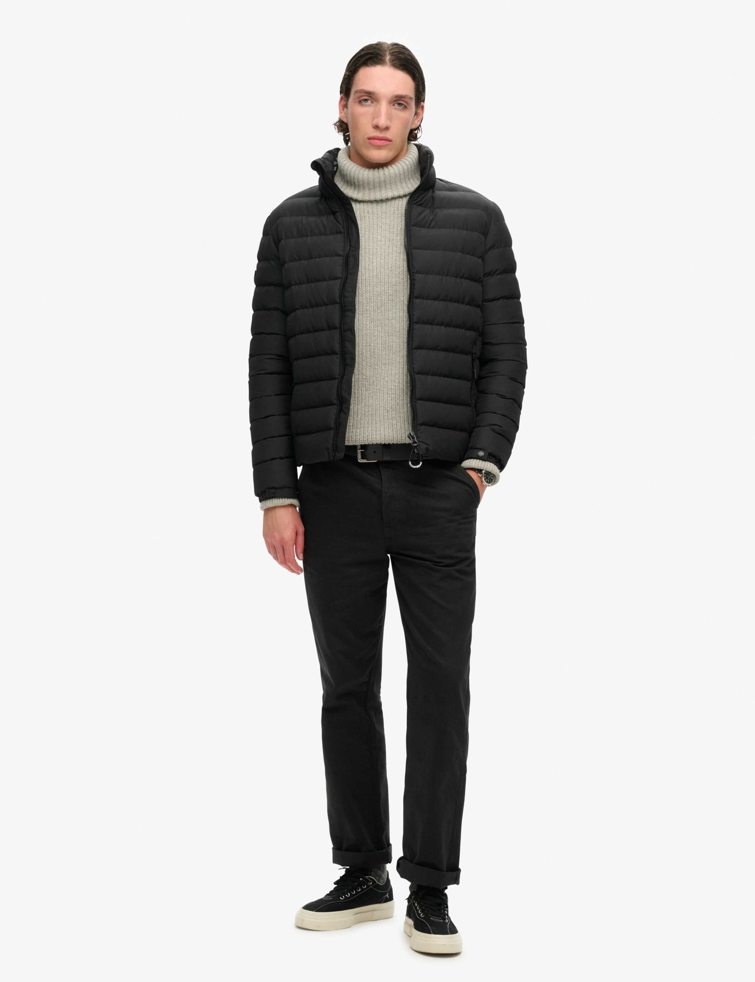 Funnel Neck Quilted Puffer Jacket 2 of 5