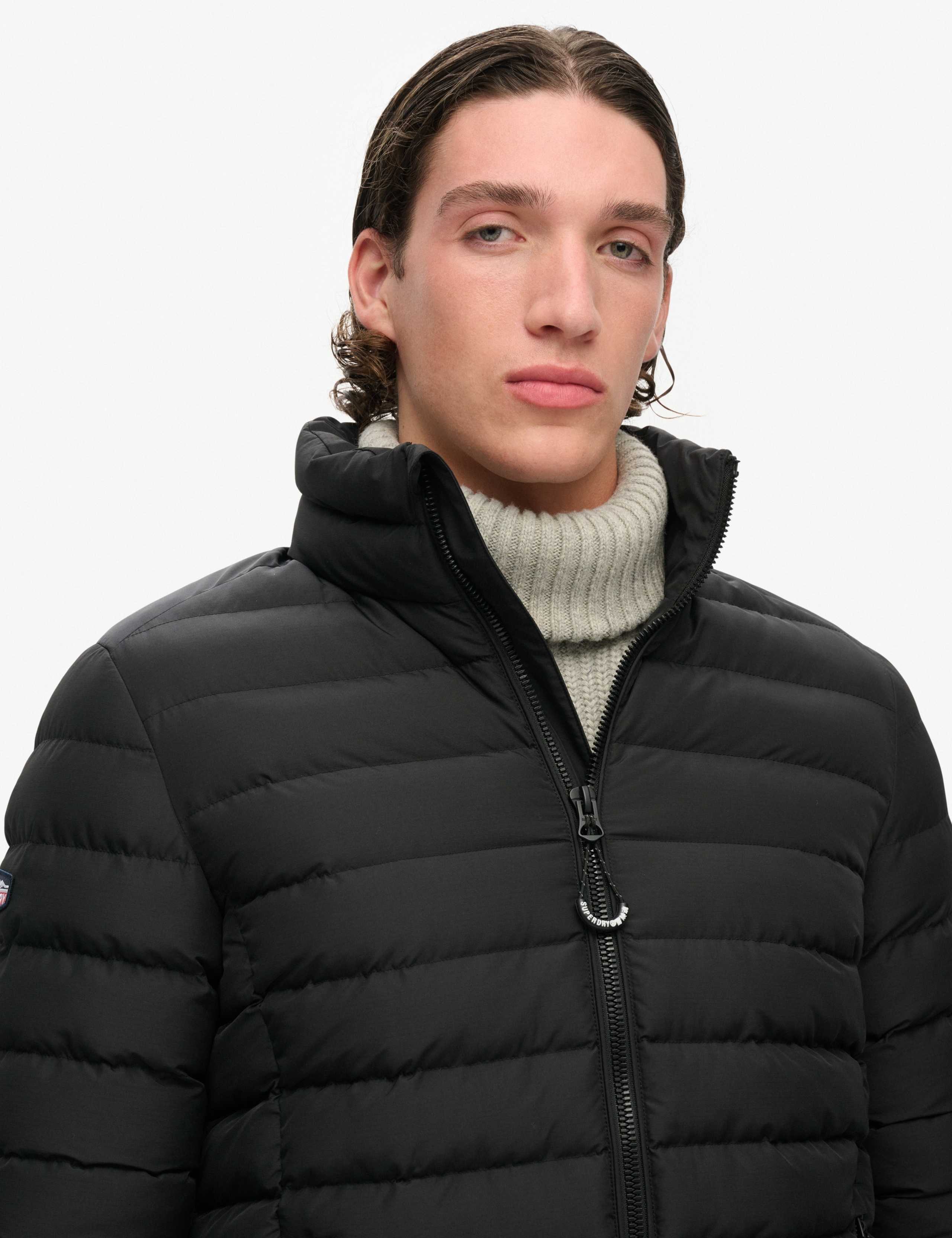 Funnel Neck Quilted Puffer Jacket 4 of 5