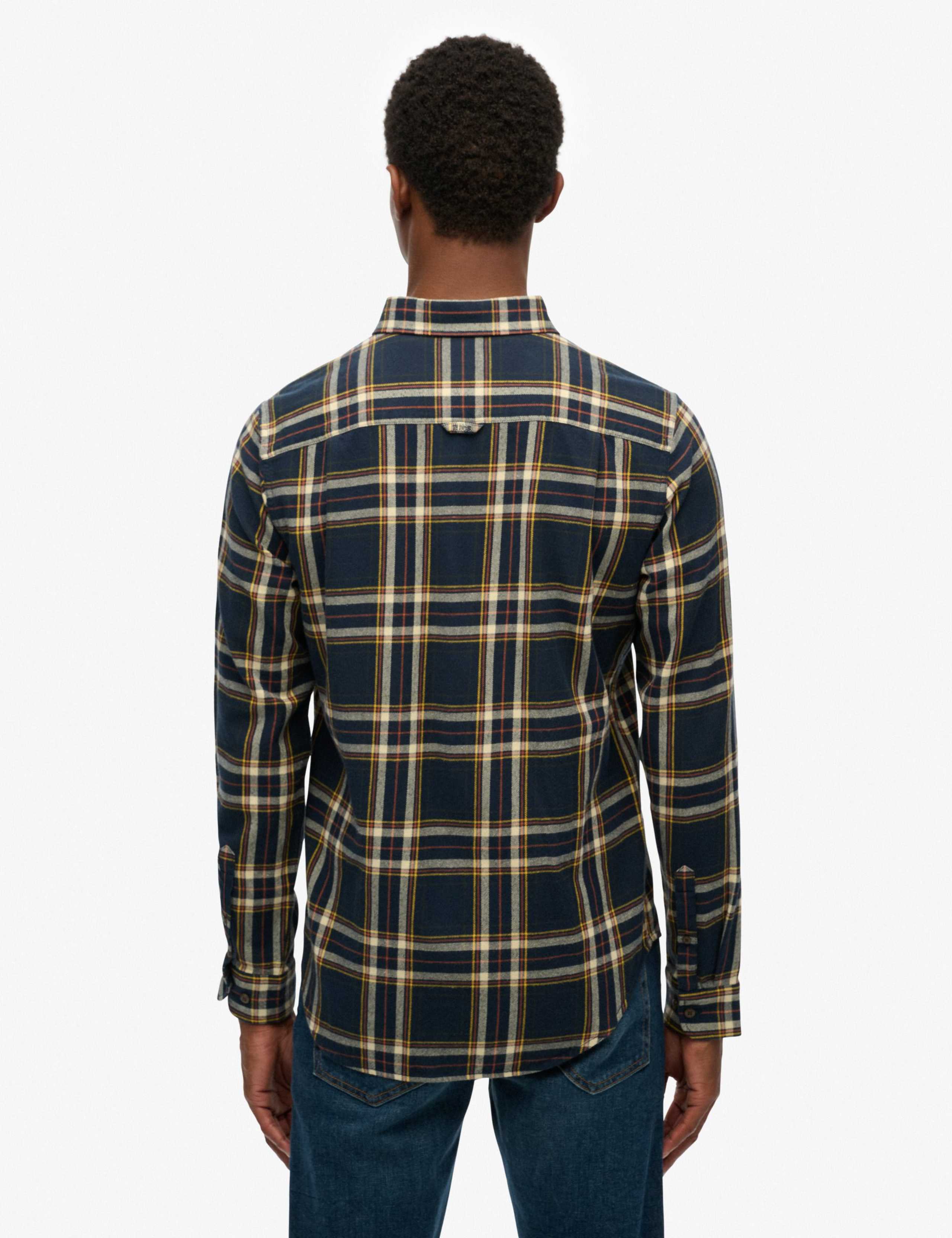 Regular Fit Pure Cotton Checked Flannel Shirt 4 of 4