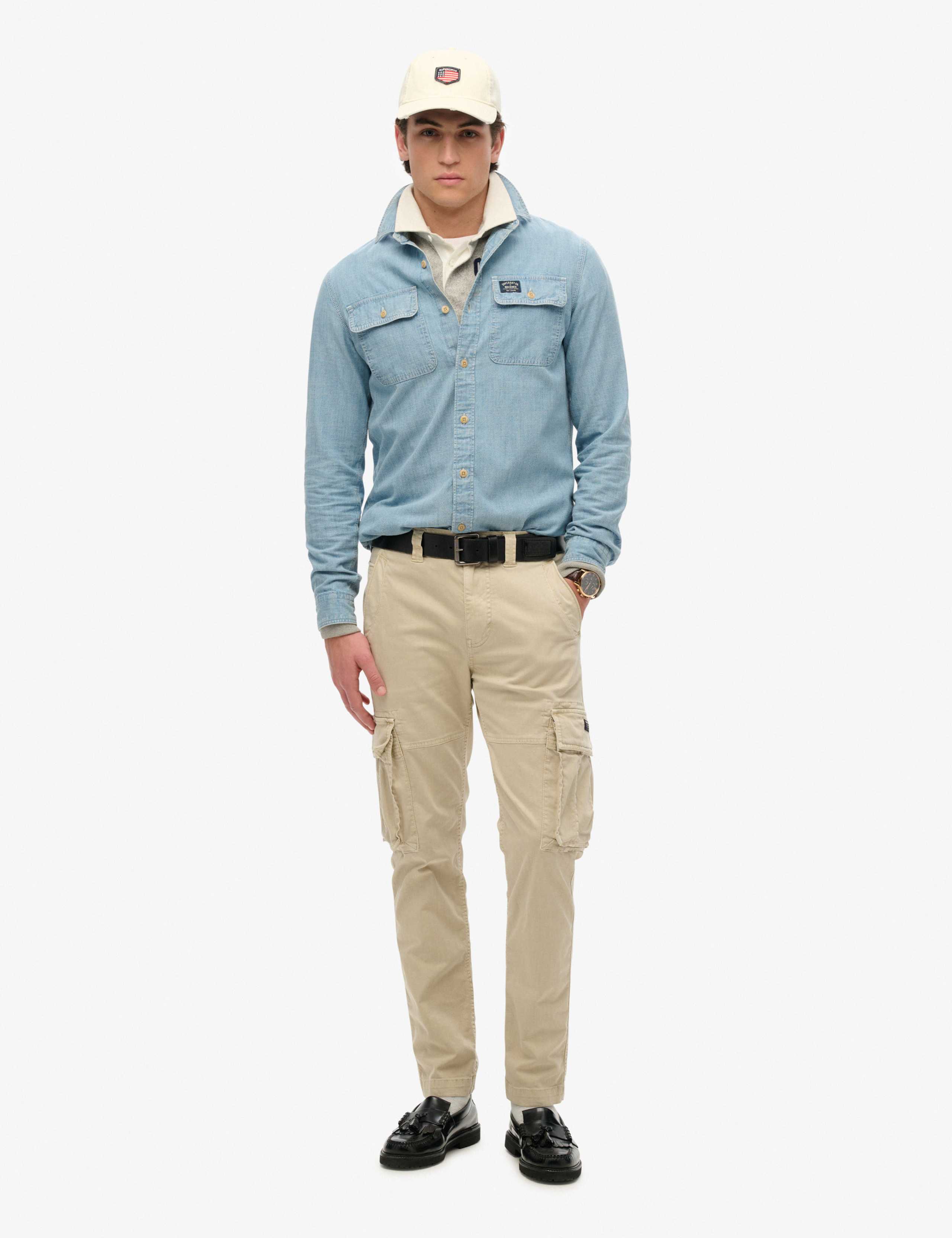 Regular Fit Stretch Cargo Trousers 3 of 5