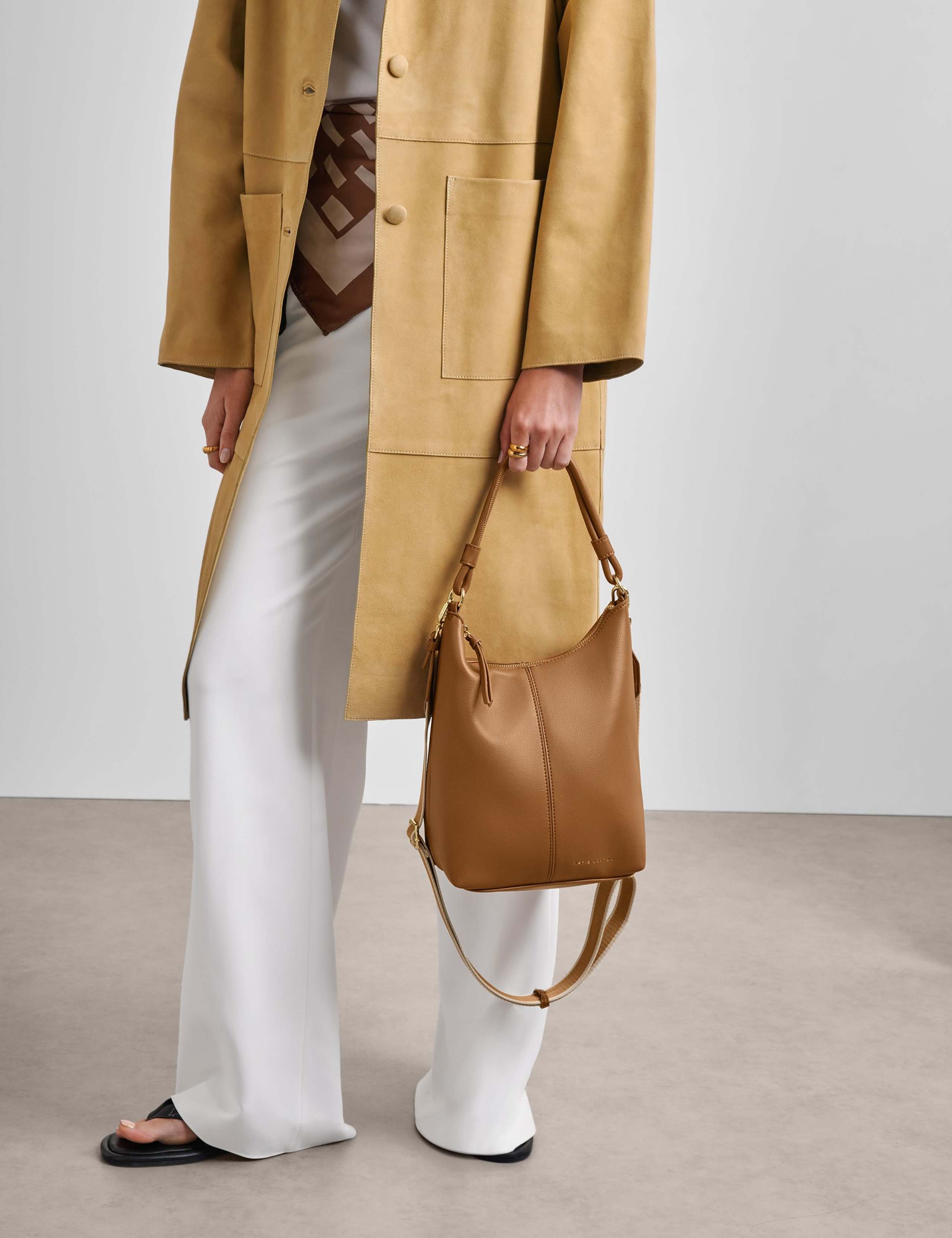 Faux Leather Cross Body Satchel 4 of 7