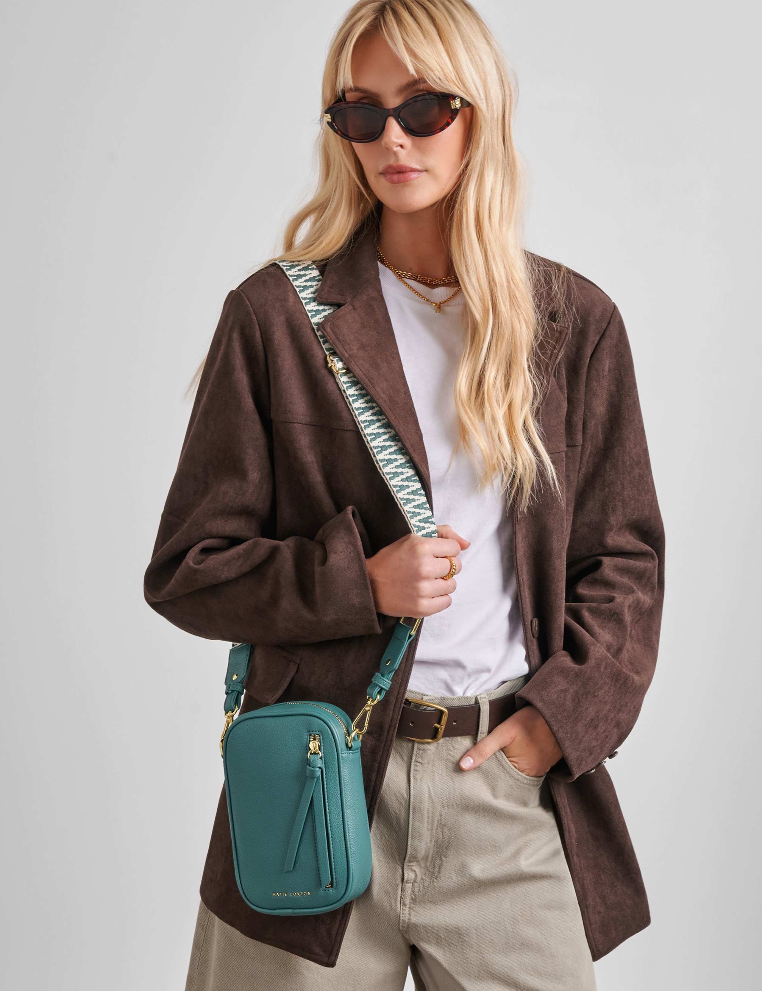 Faux Leather Cross Body Bag 3 of 7