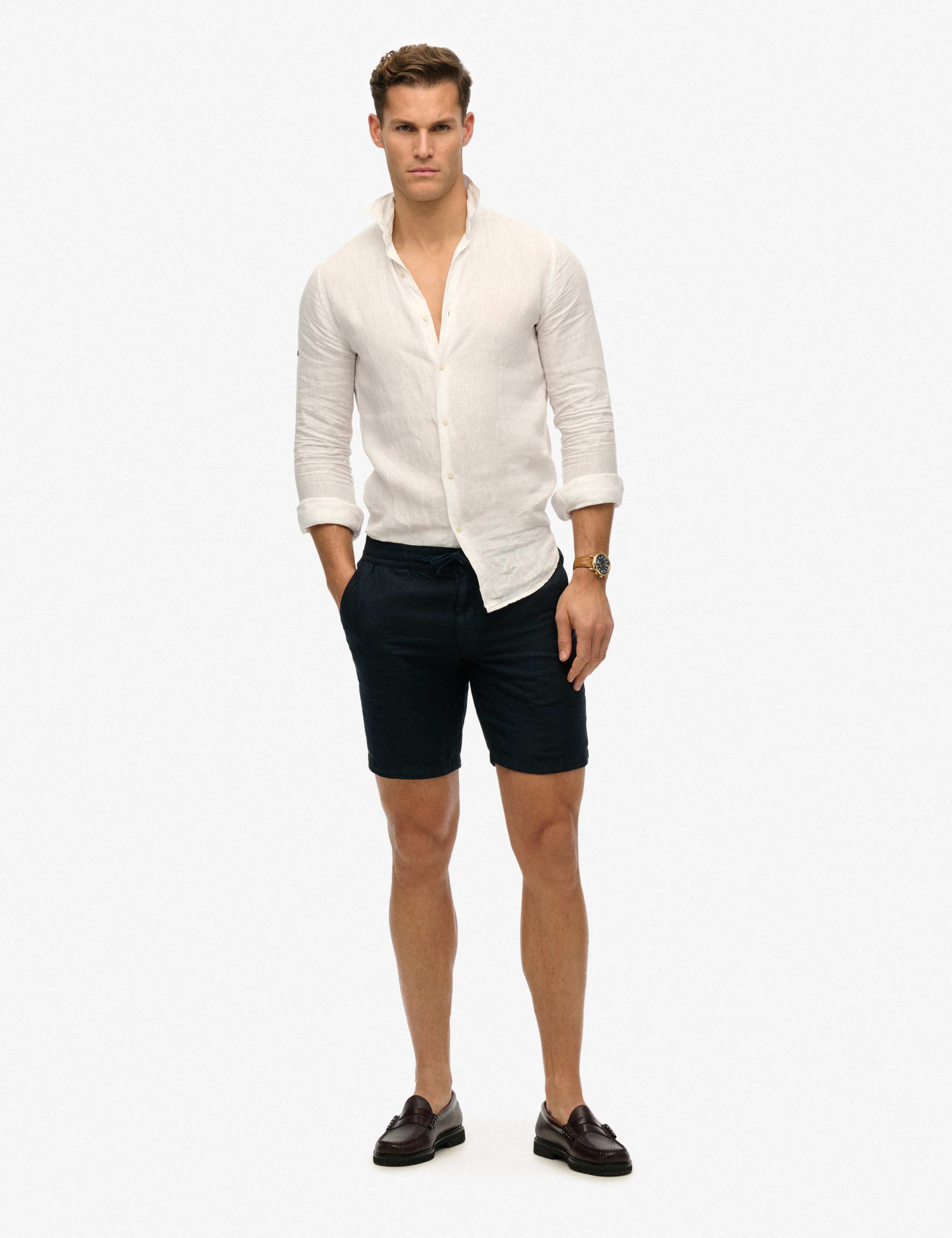 Merchant Linen Rich Shorts with Cotton 3 of 5