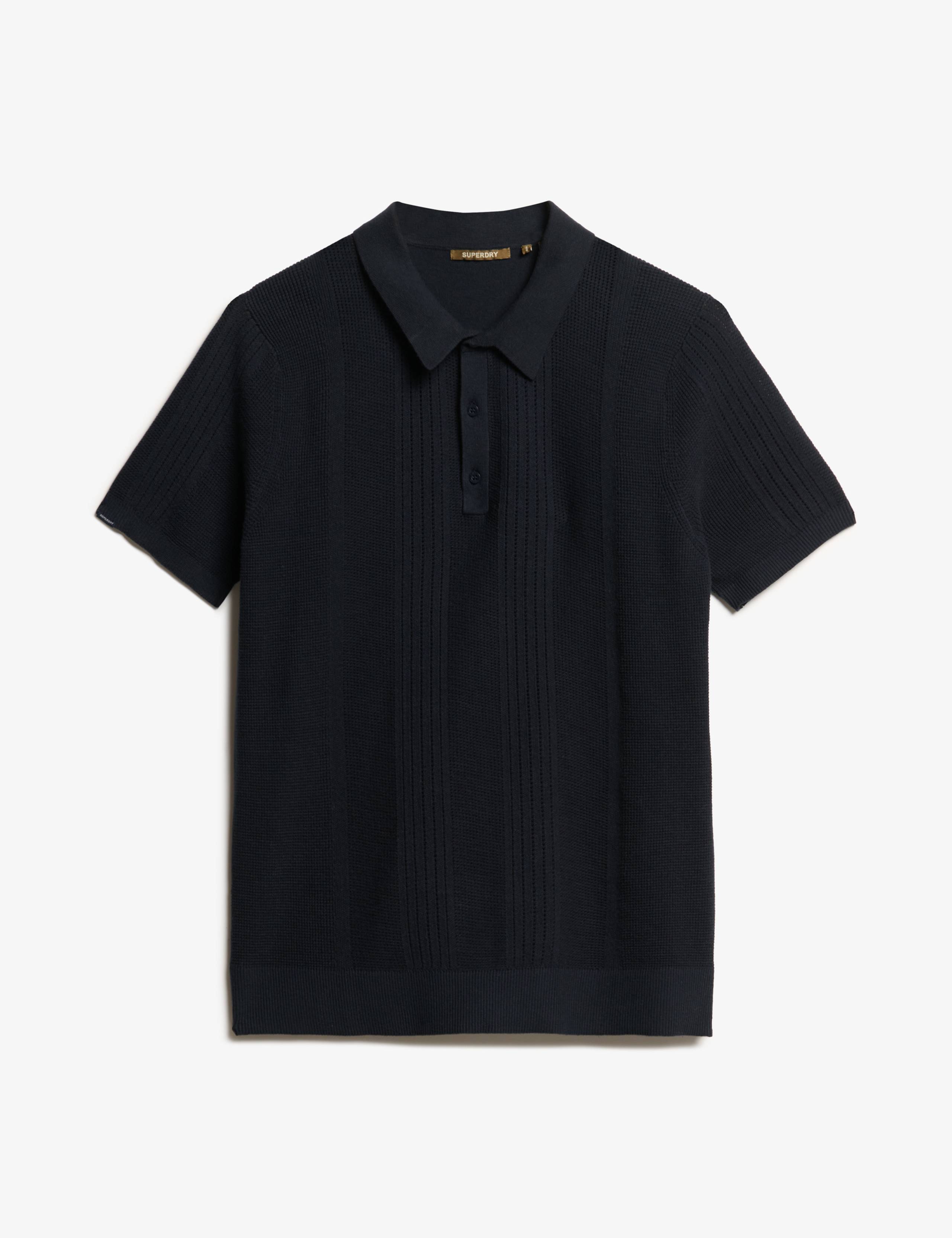 Slim Fit Cotton Rich Knitted Polo Shirt 2 of 6