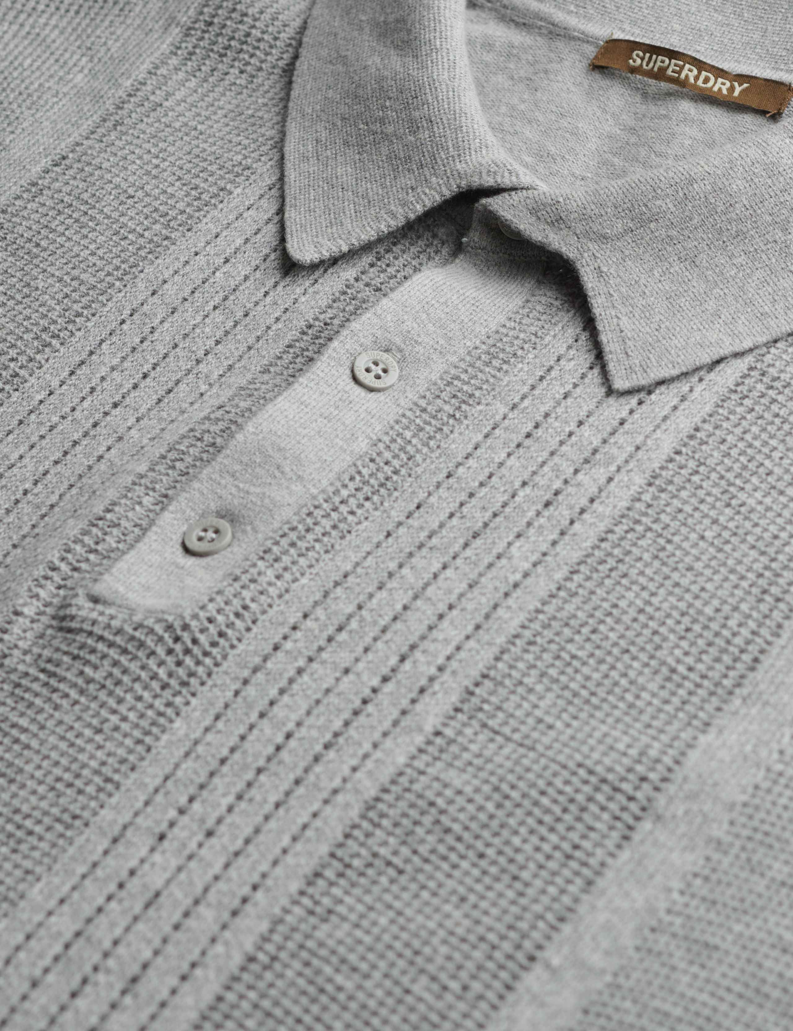 Slim Fit Cotton Rich Knitted Polo Shirt 7 of 7