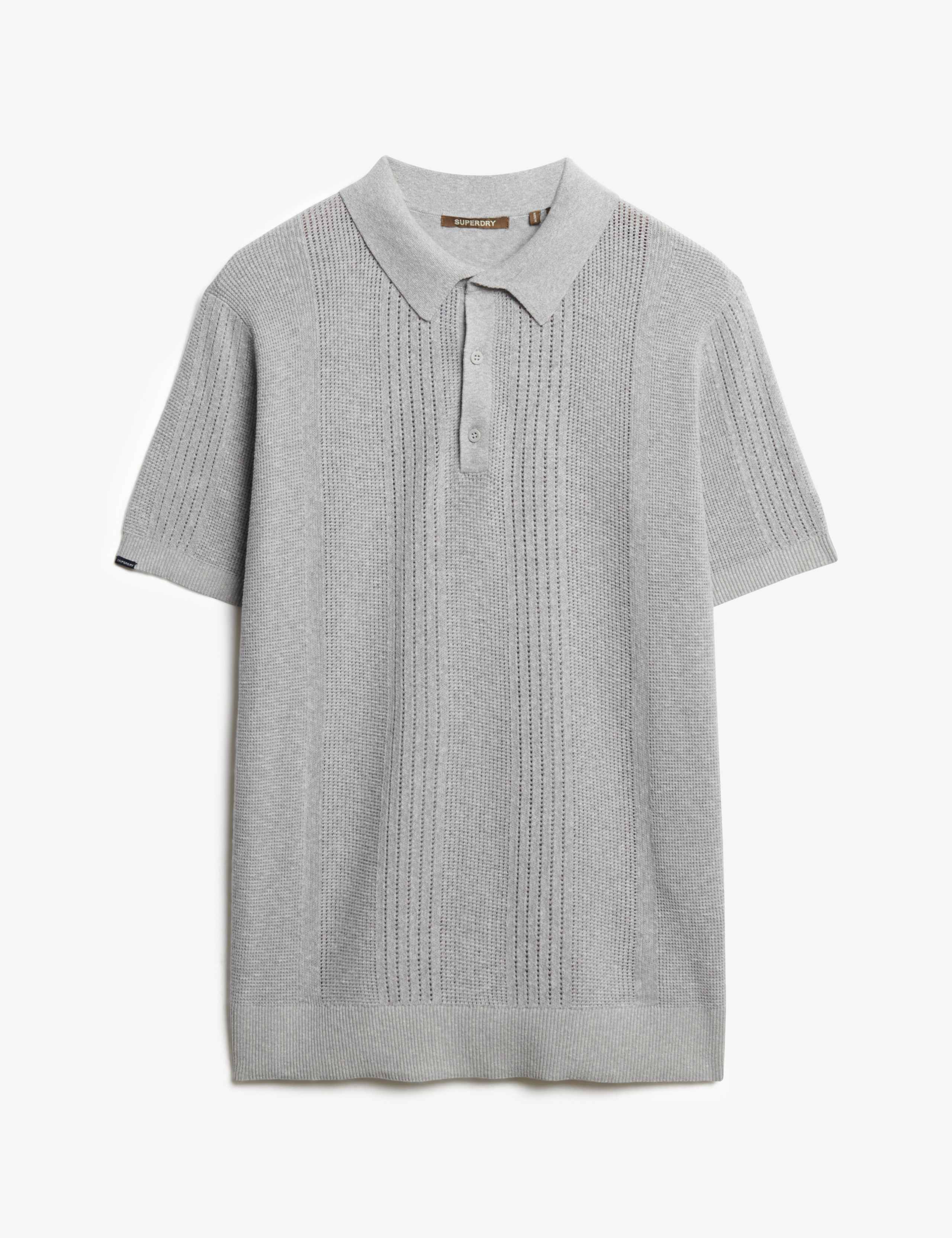 Slim Fit Cotton Rich Knitted Polo Shirt 2 of 7