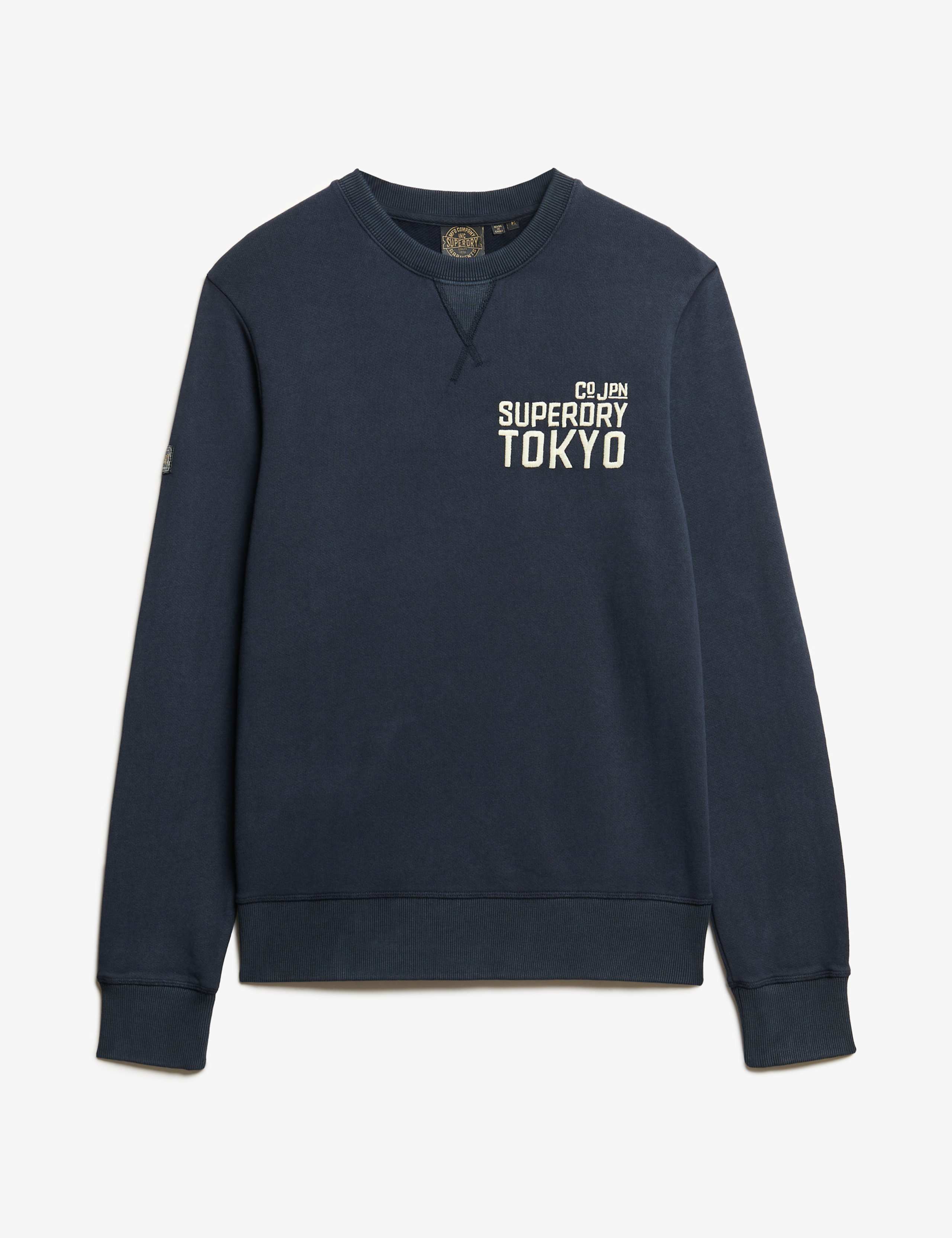 Pure Cotton Appliqué Logo Sweatshirt 2 of 6