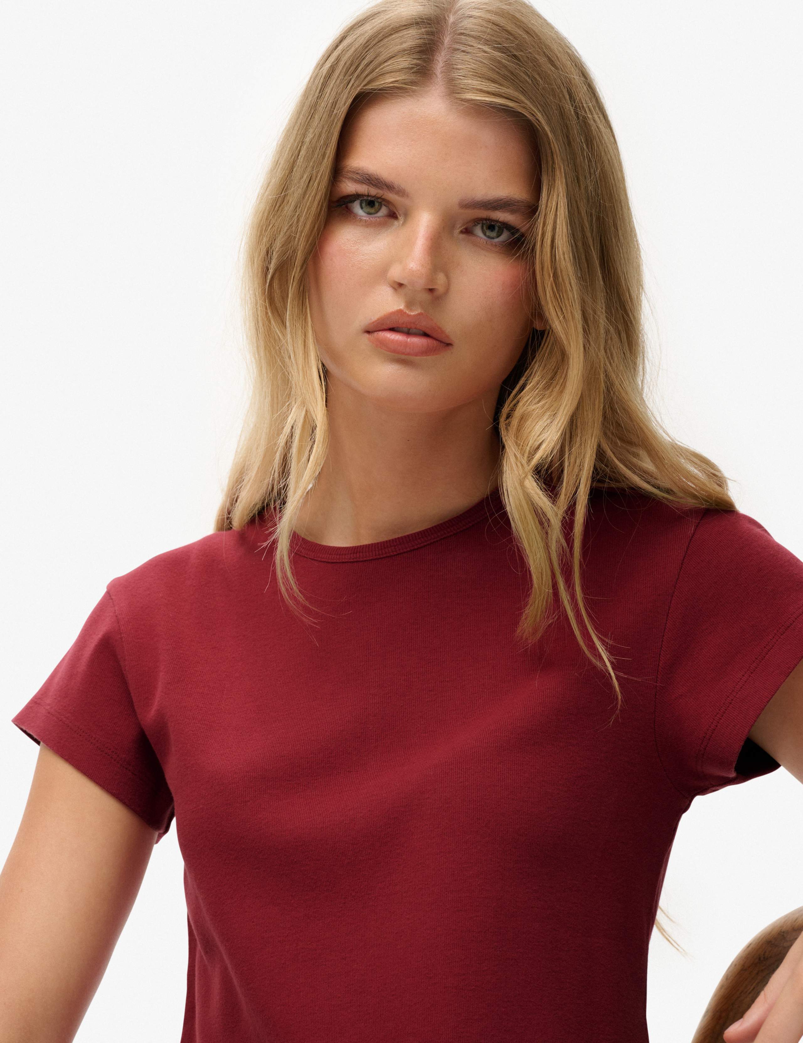 Pure Cotton Cap Sleeve T-Shirt 4 of 7