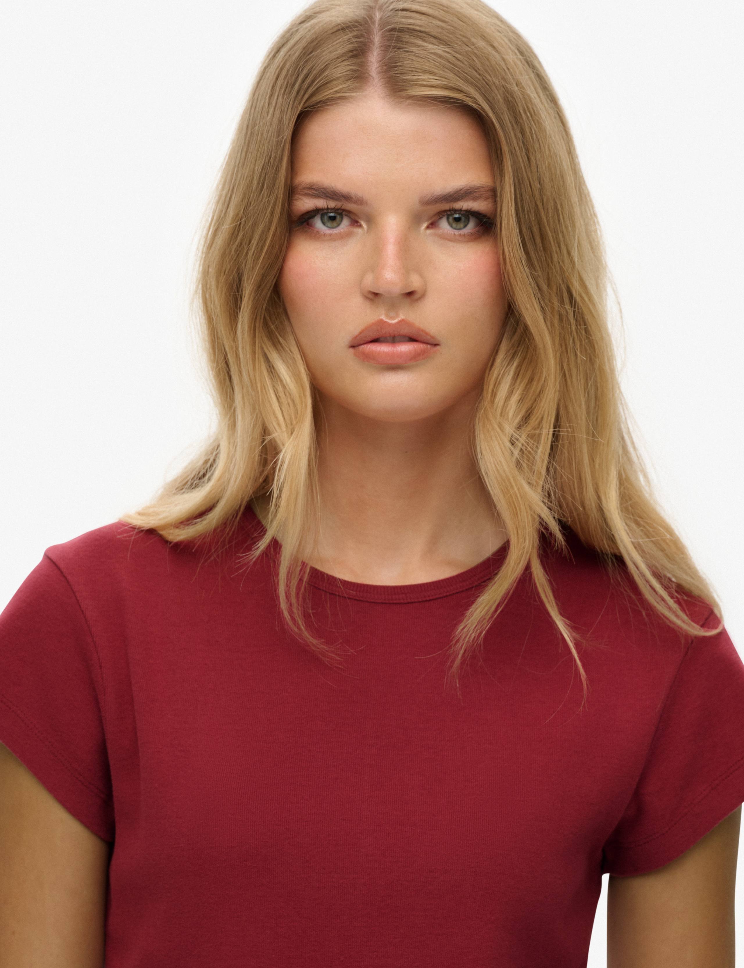 Pure Cotton Cap Sleeve T-Shirt 5 of 7