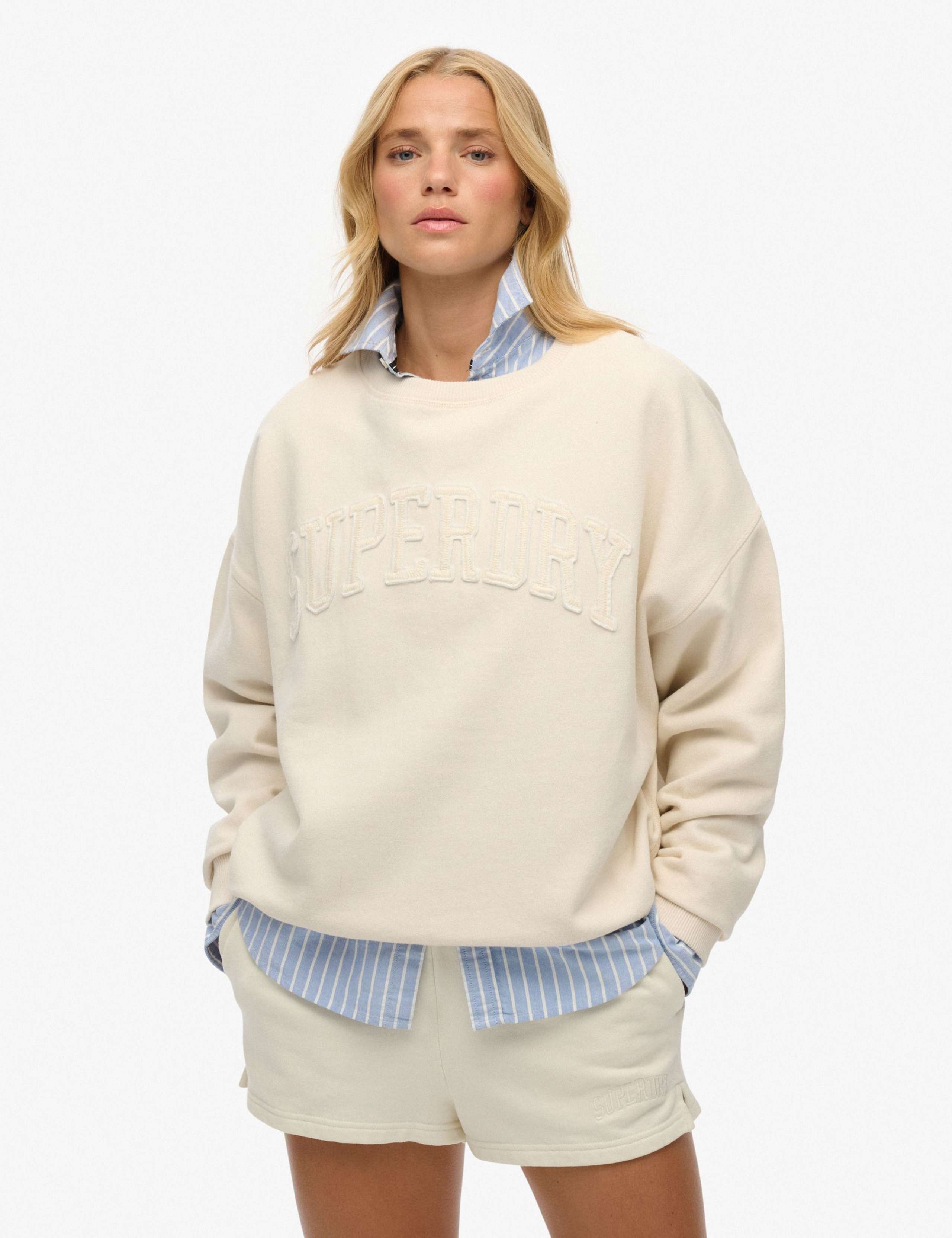 Pure Cotton Crew Neck Sweatshirt 1 of 4