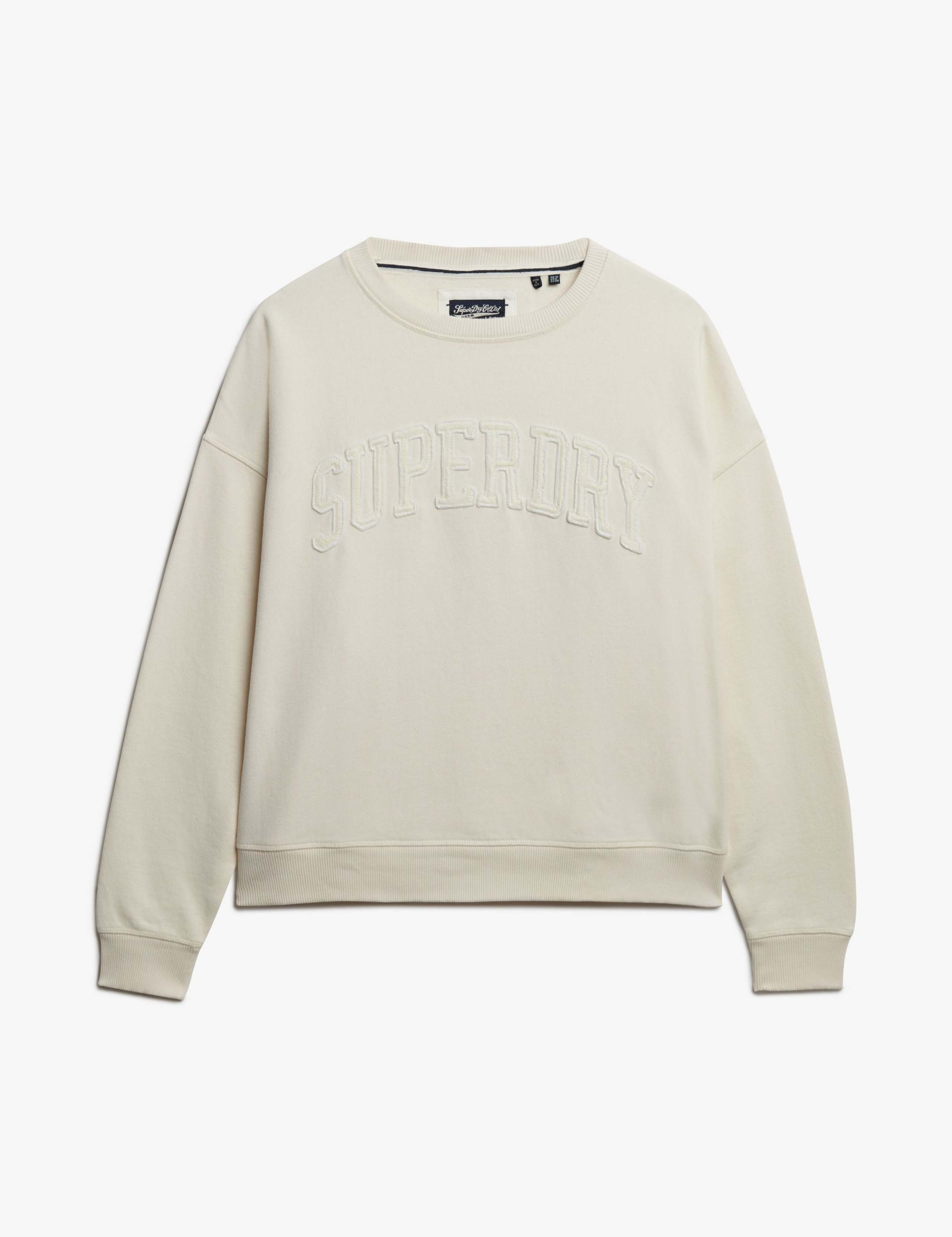 Pure Cotton Crew Neck Sweatshirt 3 of 4