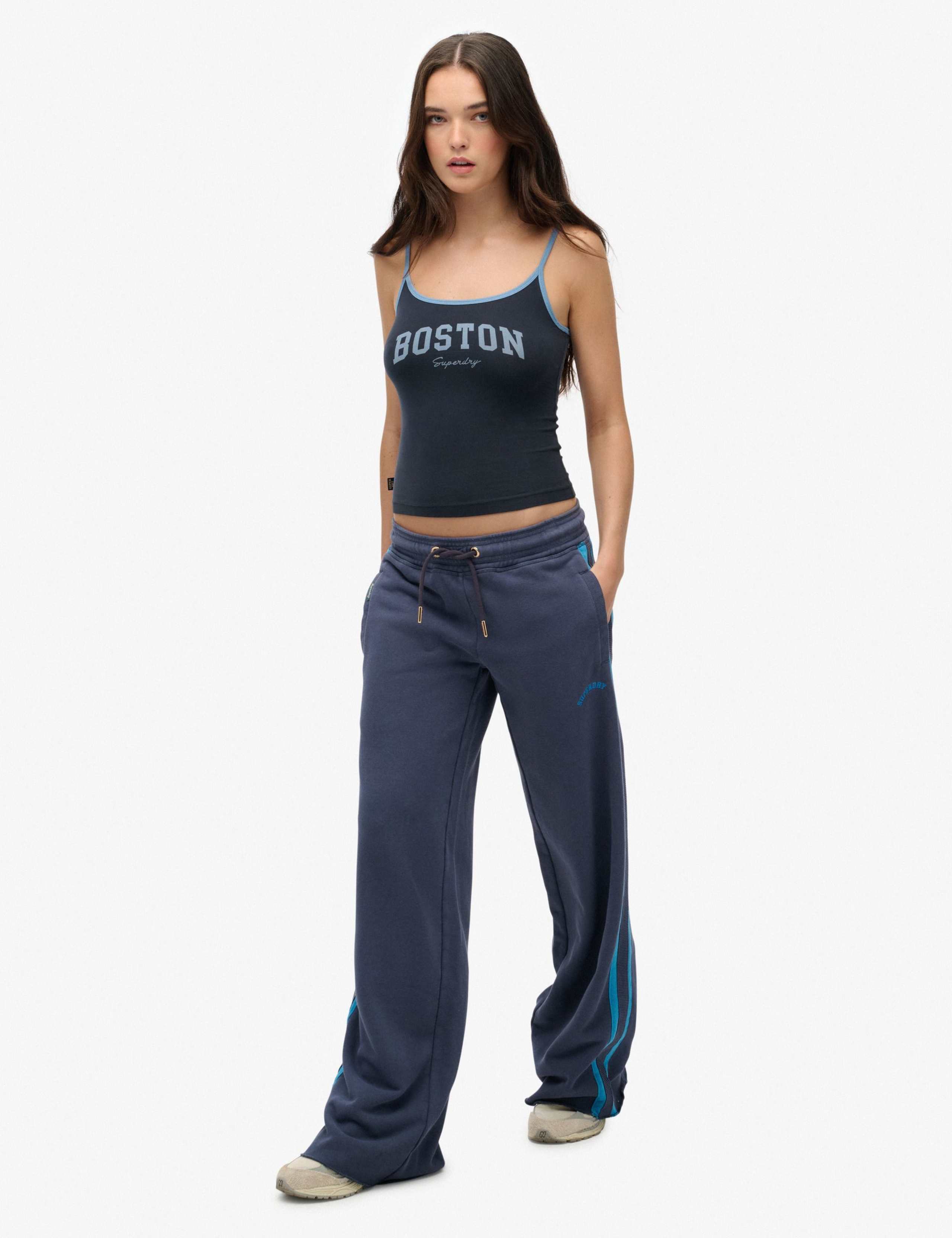 Pure Cotton Side Stripe Straight Leg Joggers 2 of 6