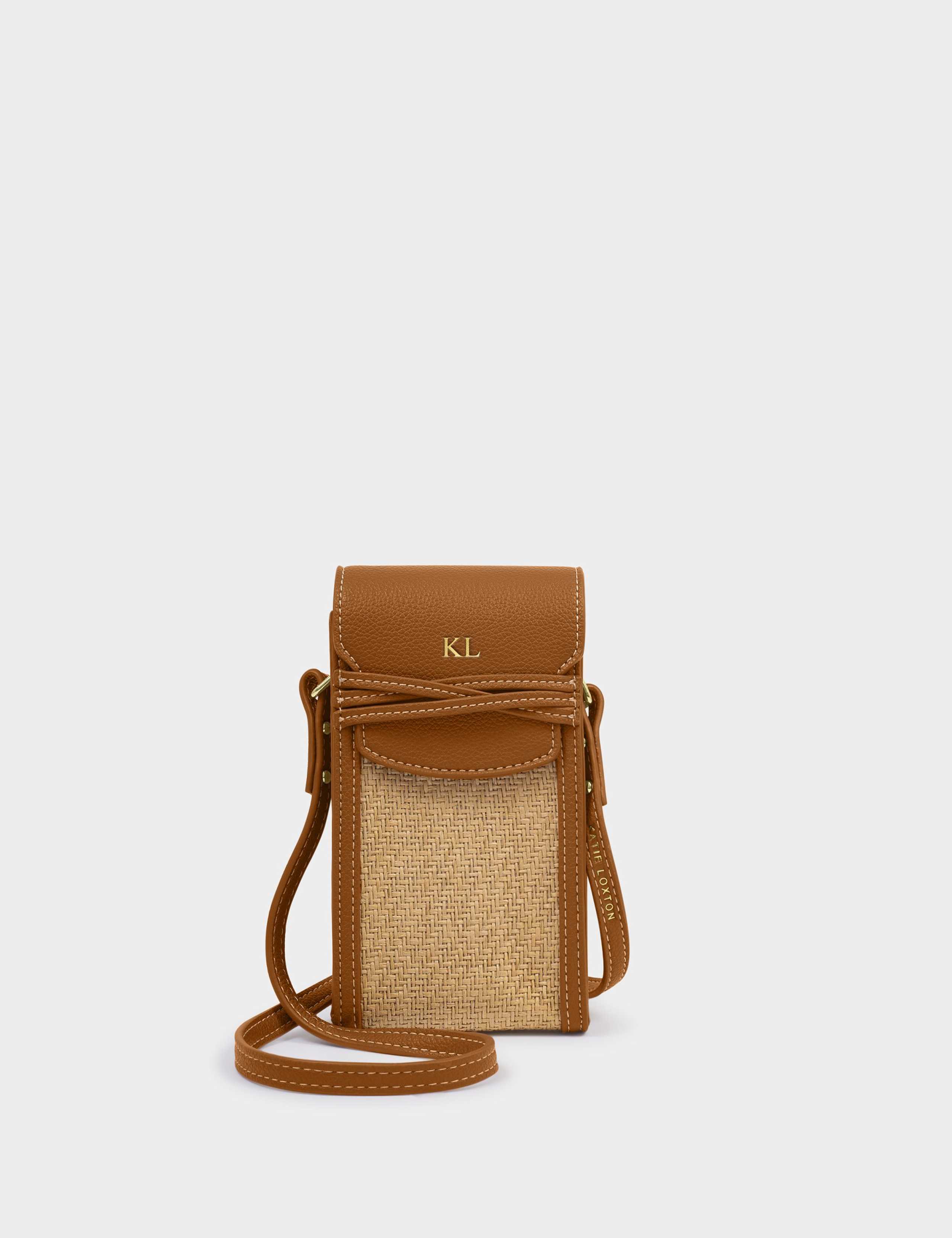 Raffia Cross Body Phone Bag 1 of 6