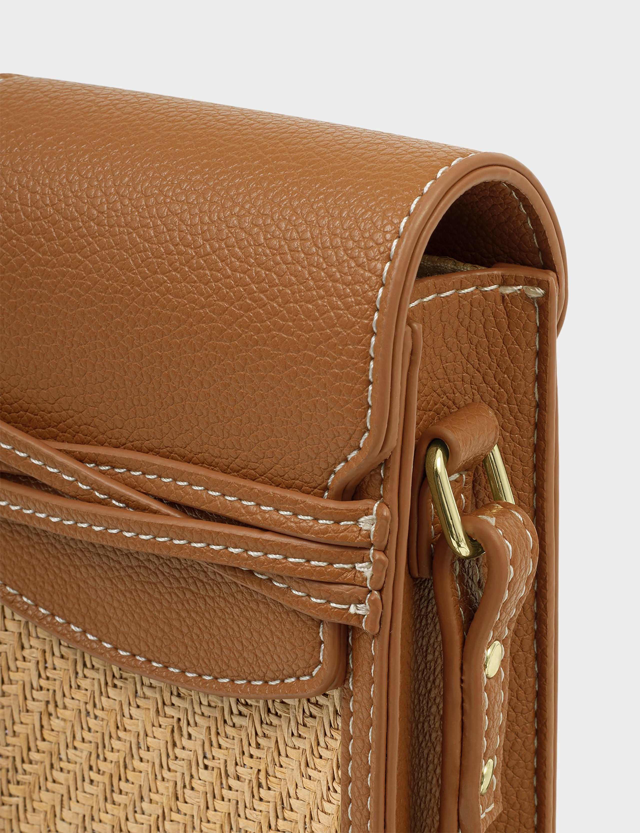 Personalised Raffia Cross Body Phone Bag 4 of 6