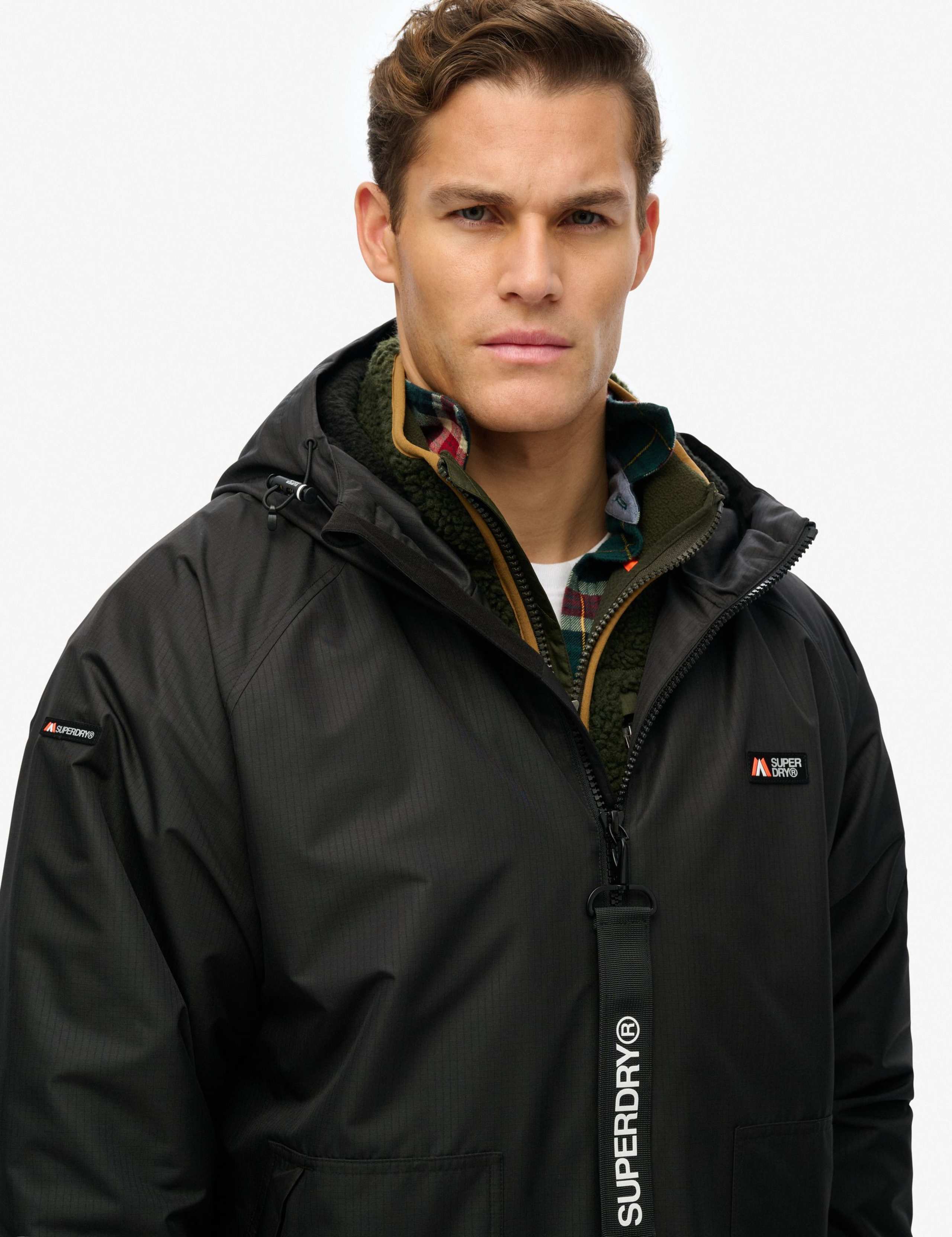 Borg Lined Hooded Windbreaker Jacket 6 of 8