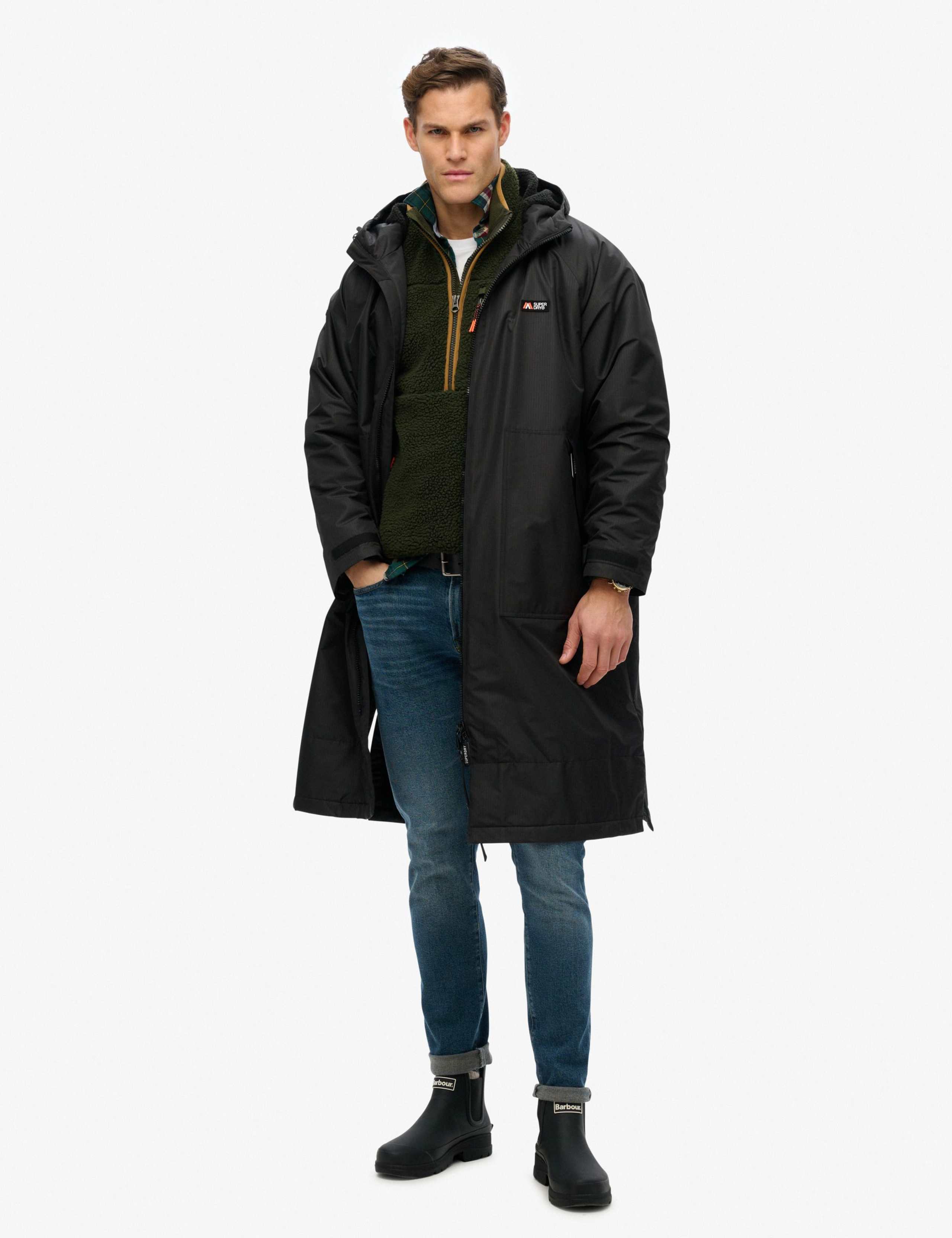 Borg Lined Hooded Windbreaker Jacket 8 of 8