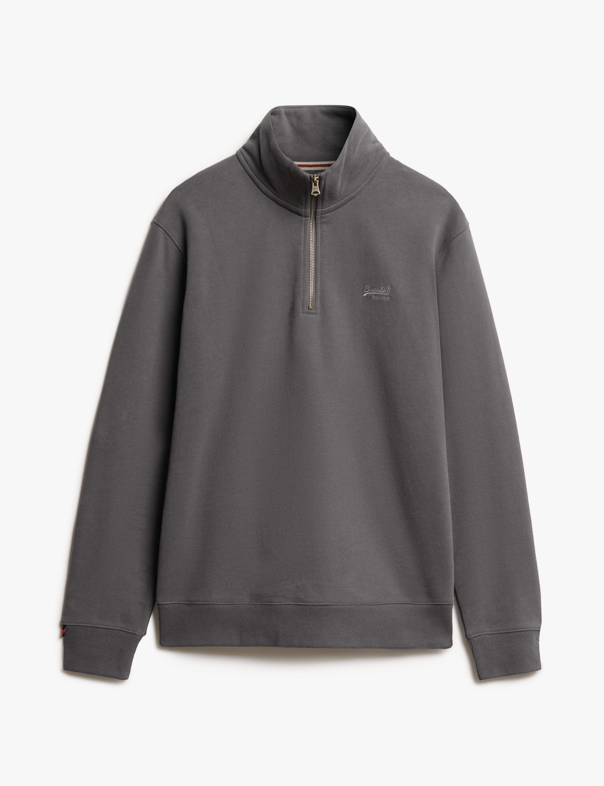 Cotton Rich Funnel Neck Henley Sweatshirt 2 of 6