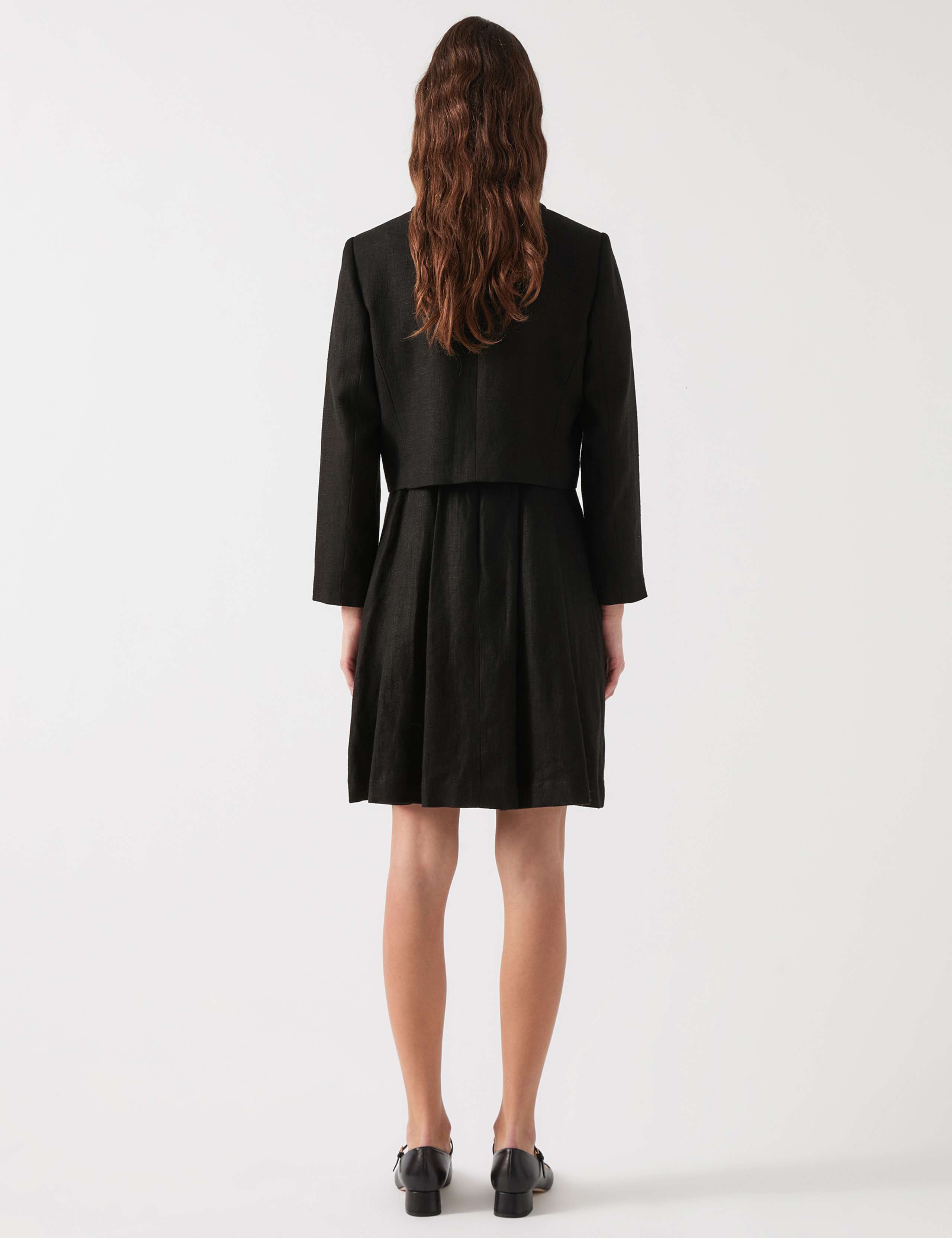 Pure Linen Cropped Jacket 3 of 4