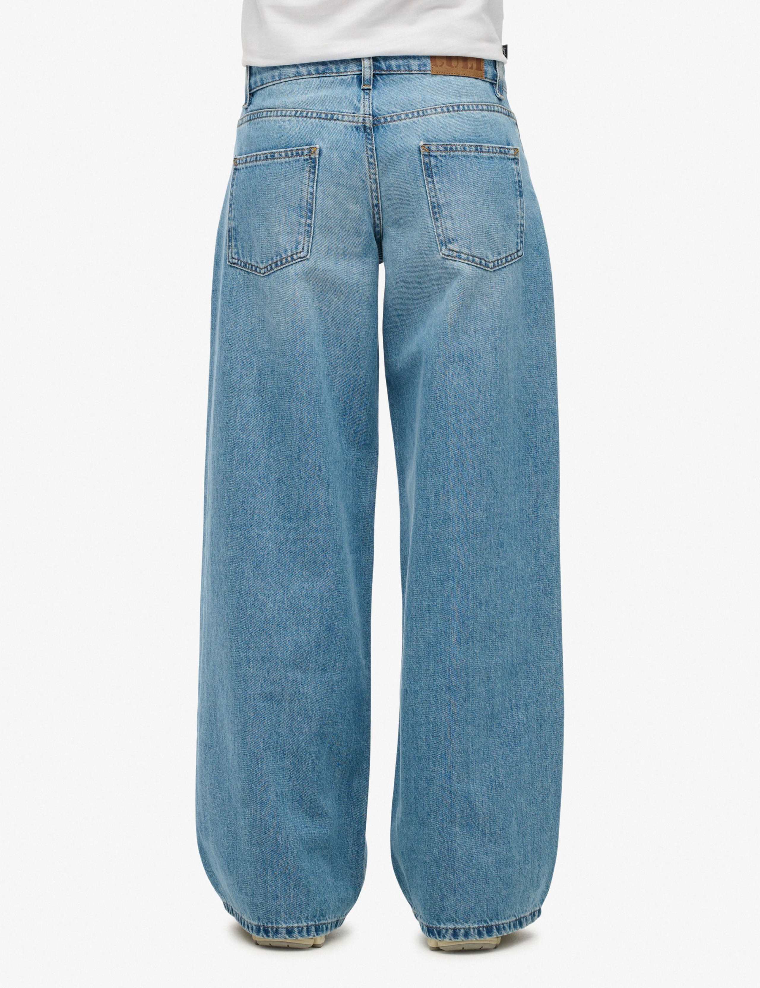 Pure Cotton Mid Rise Wide Leg Jeans 2 of 5