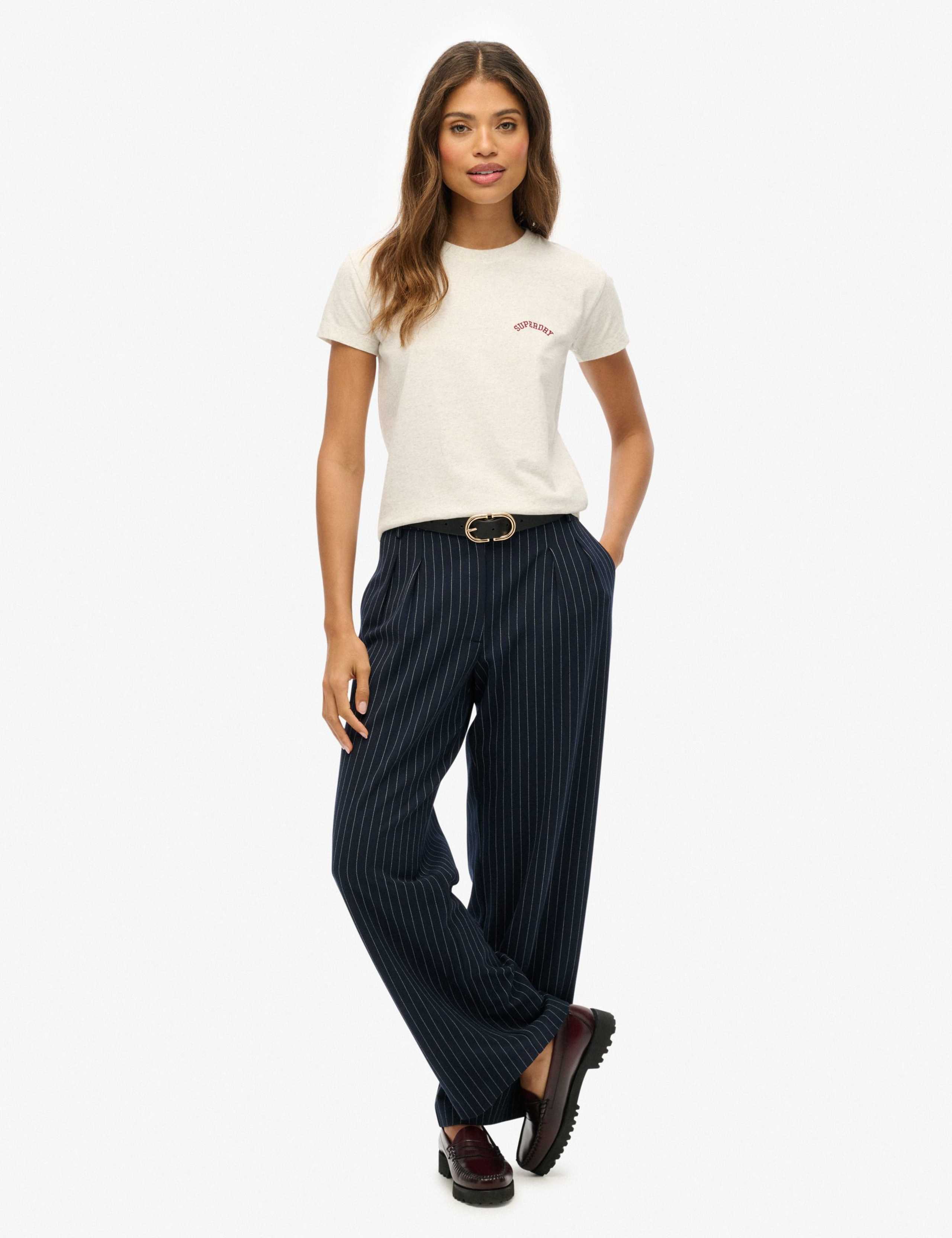 Pure Cotton Embroidered Logo T-Shirt 6 of 8