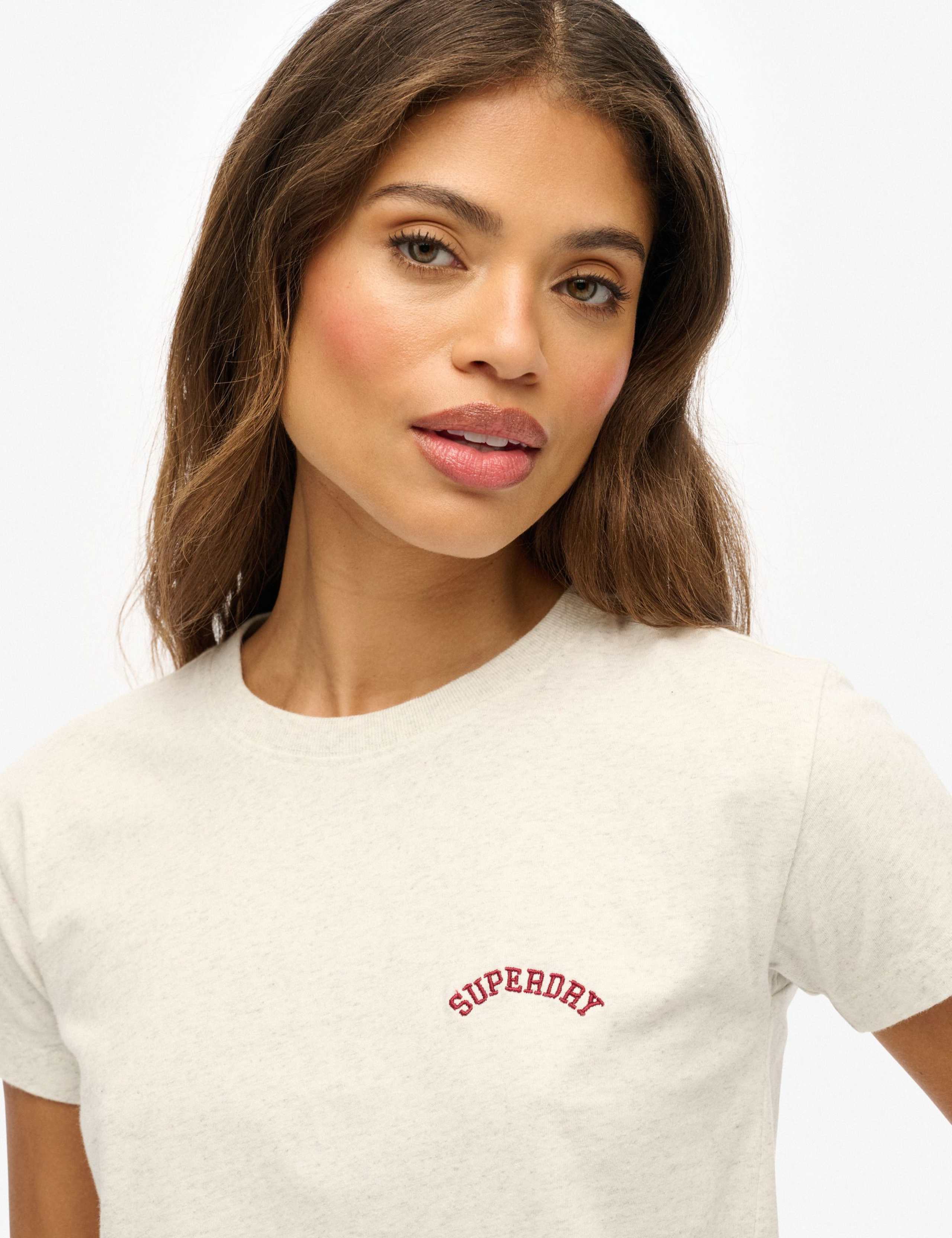 Pure Cotton Embroidered Logo T-Shirt 7 of 8
